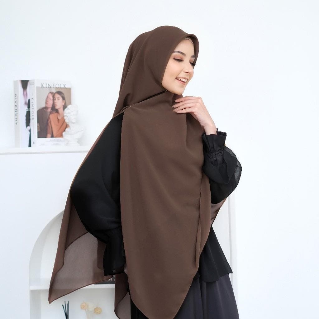 YASMINA Instant Hijab, 22 Colors Premium Ceruti Babydoll Khimar Hijab with Zipper, Quick Easy Wear, Slip-On, No Pin, One-Piece Travel Hijab