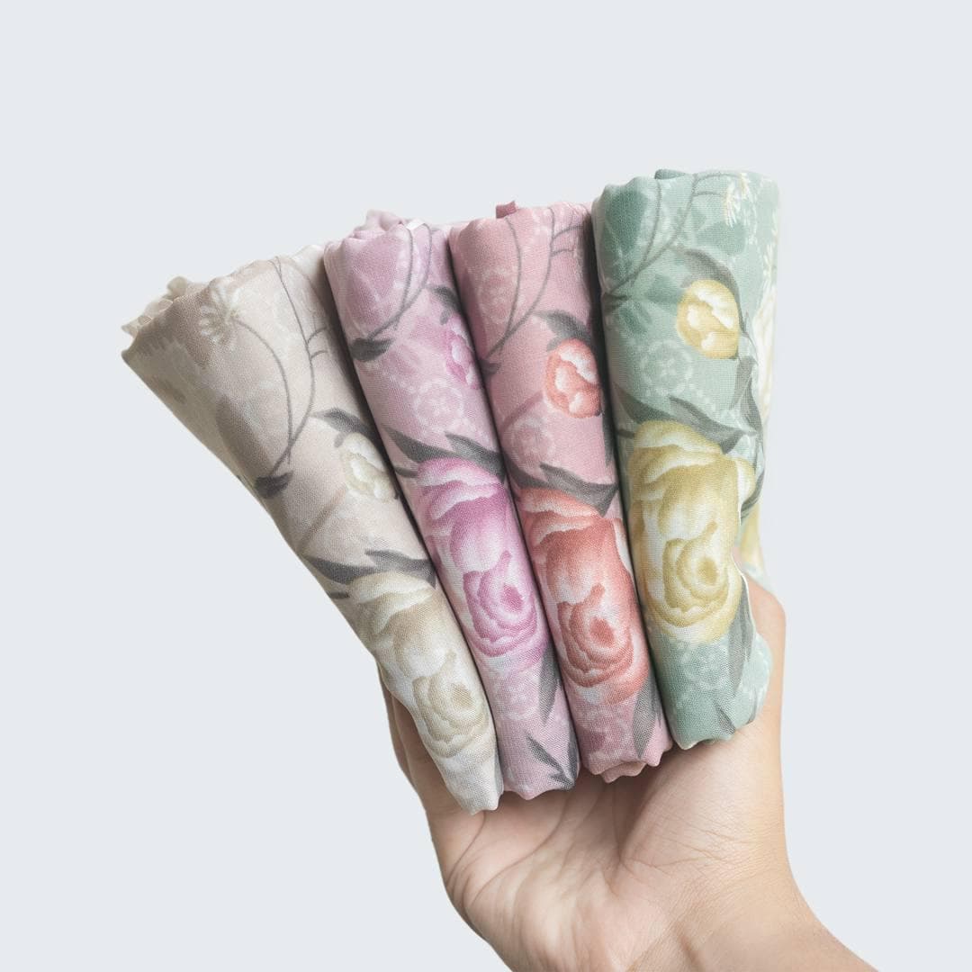 LATIVA Scarf, Limited Edition 4 Colors Premium Voile Square Hijab Scarf, Lightweight Shawl Scarves Wrap Floral Flower, Muslim Gift for Women - image 4