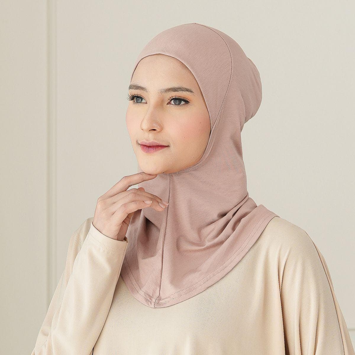 SANA Hijab Underscarf, 9 Colors Rayon Full Coverage Undercap, Inner Hijab Under Piece, Head and Neck Cover, Hair Covering