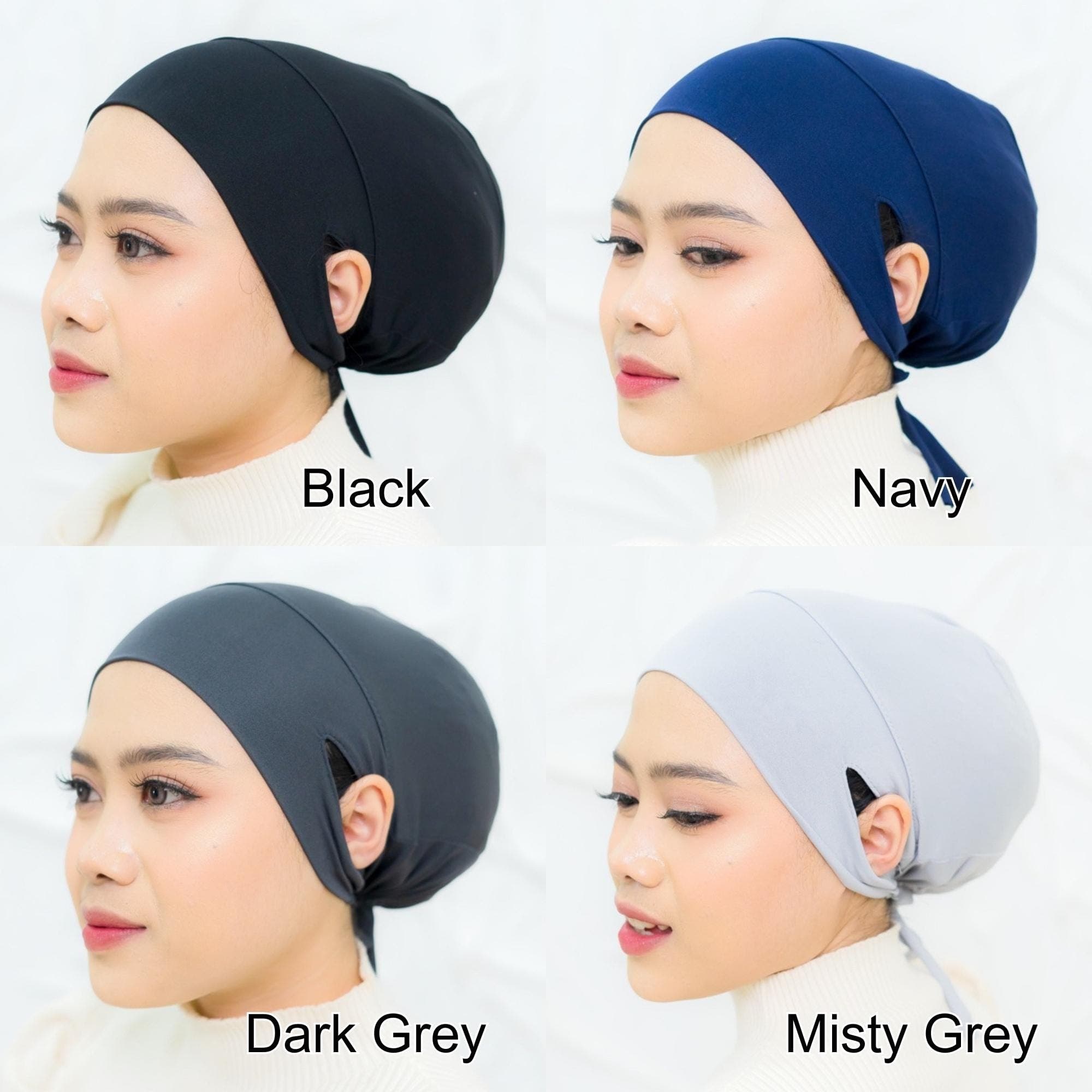 Ear Friendly Tie Back Cap, Jersey Hijab Undercap Bonnet Cap, Hijab Underscarf, Hair Bonnet, Chemo Cap, Chemo Hat, Chemo Beanies for Women - image 3