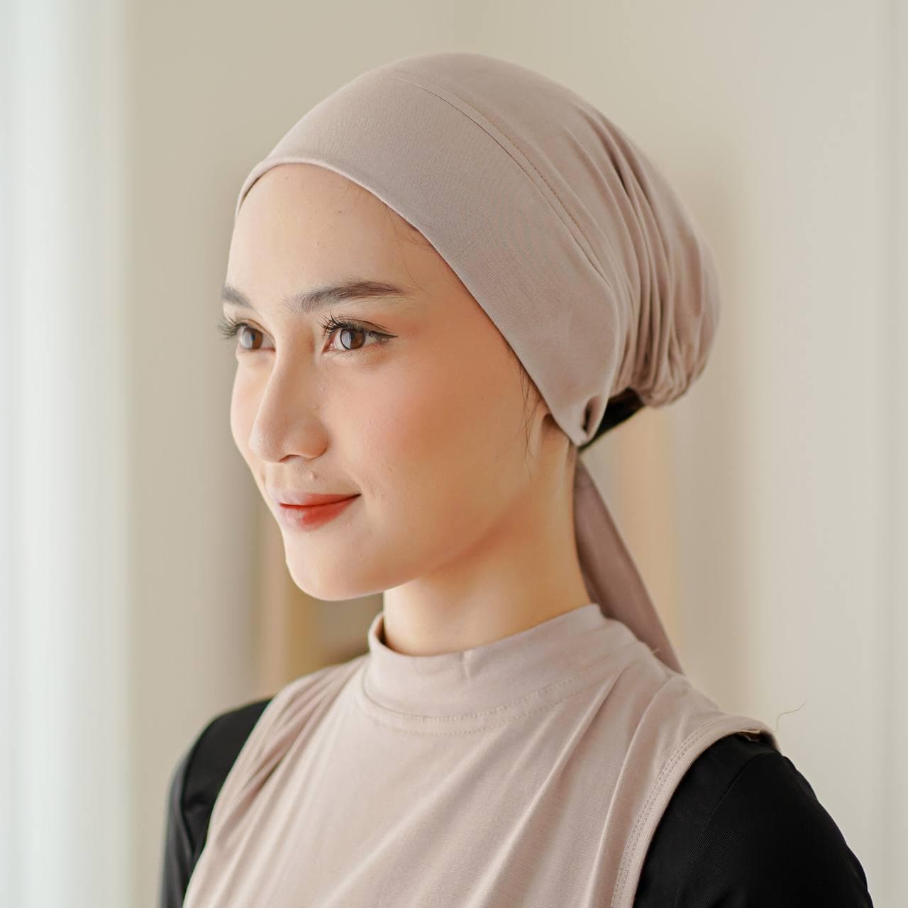GHINA Tie Back Cap, 10 Colors Rayon Hair Bonnet Cap, Head Cover, Hair Covering