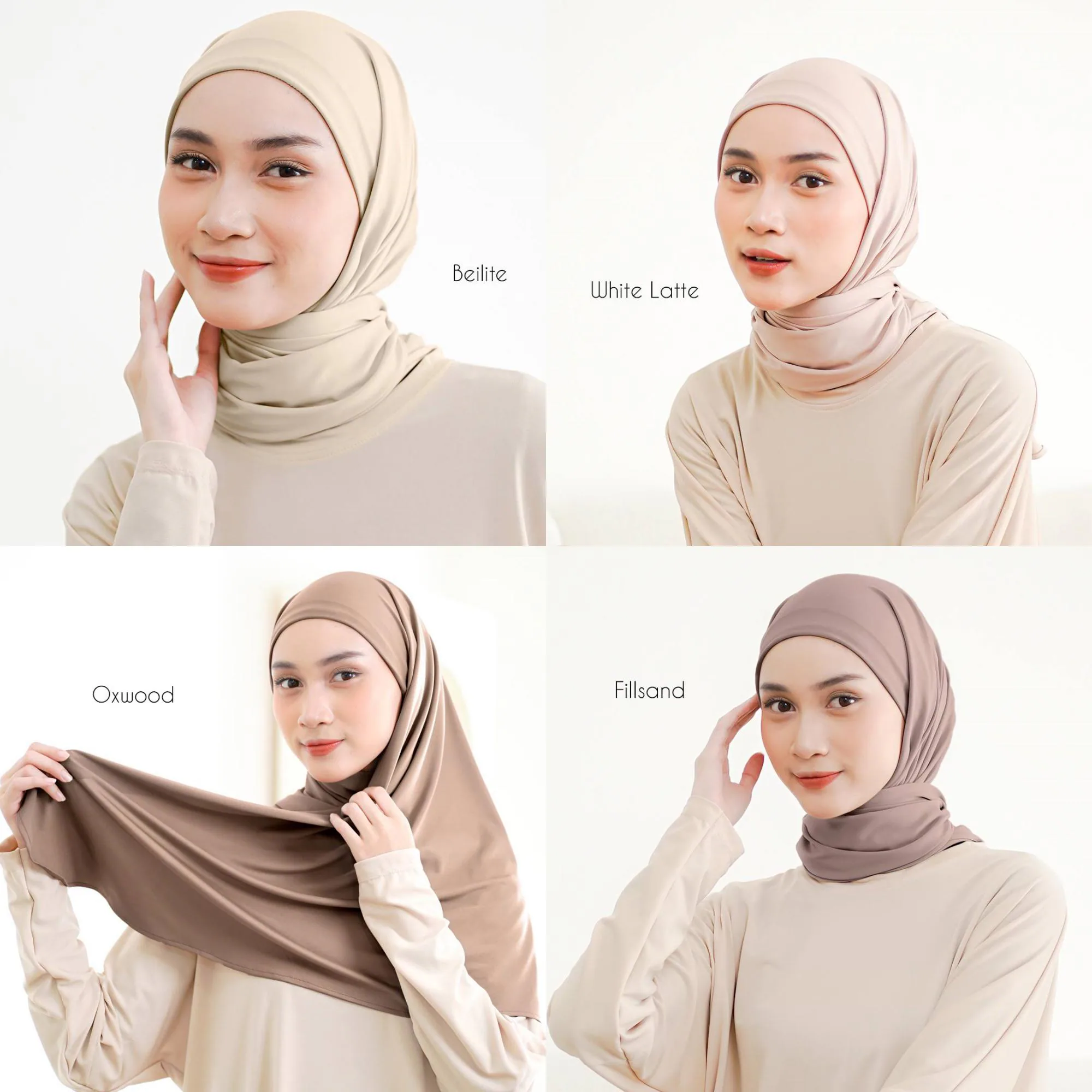 NAVA Headscarf with Built-In Matching Undercap, Hijab and Cap set, Lightweight Shawl with Inner Hijab Cap Underscarf, Muslim Women Girl Gift - image 4
