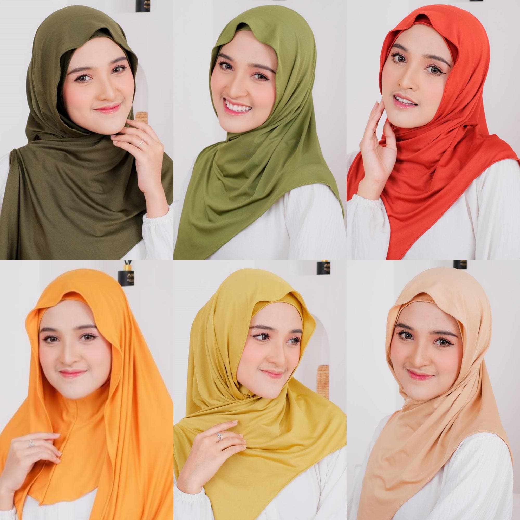 ILANA Instant Hijab, 30 Colors Jersey Hijab with Underscarf Quick Easy Wear No Pin Slip On One Piece Hijab Shawl Cute Muslim Gifts for Women
