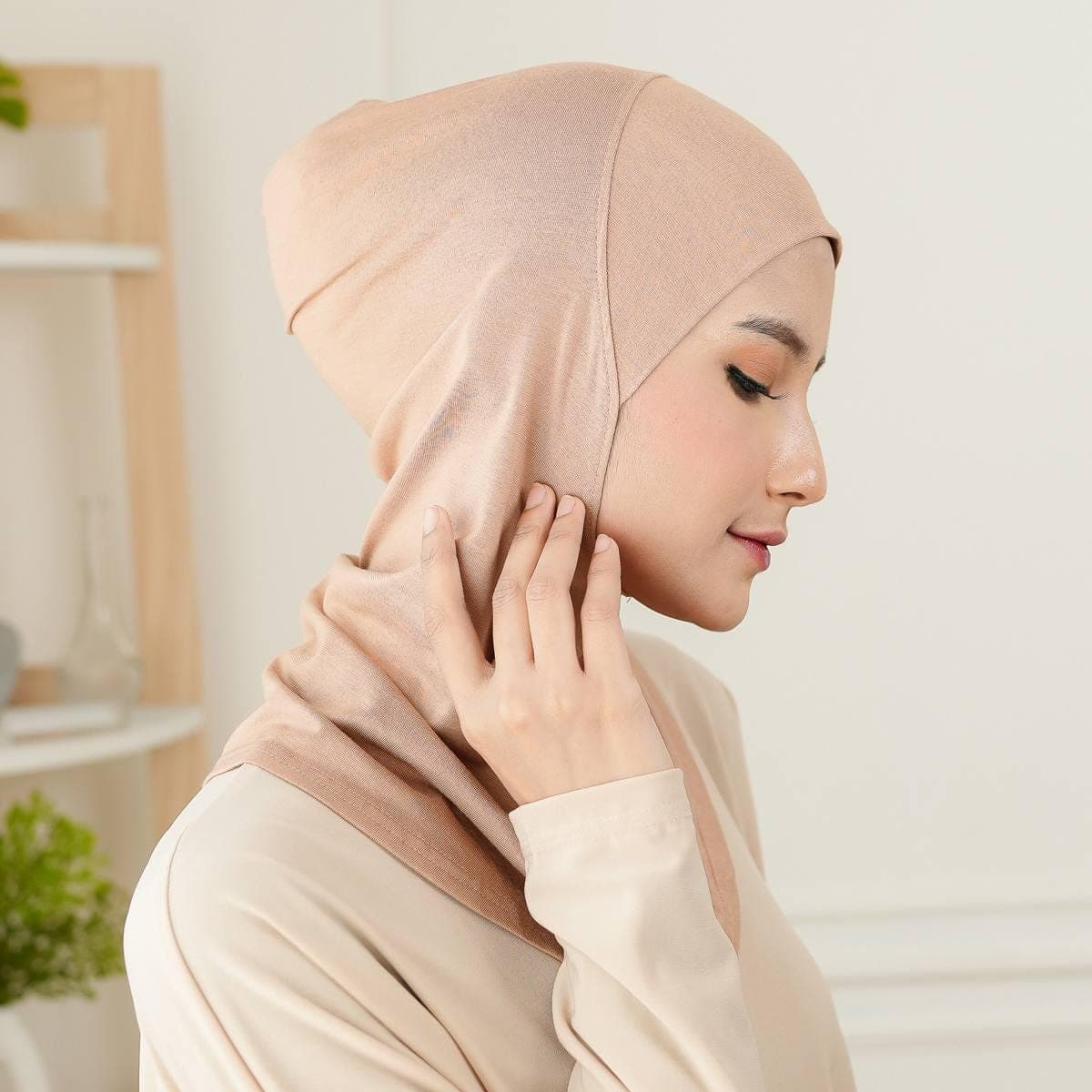 SANA Hijab Underscarf, 9 Colors Rayon Full Coverage Undercap, Inner Hijab Under Piece, Head and Neck Cover, Hair Covering