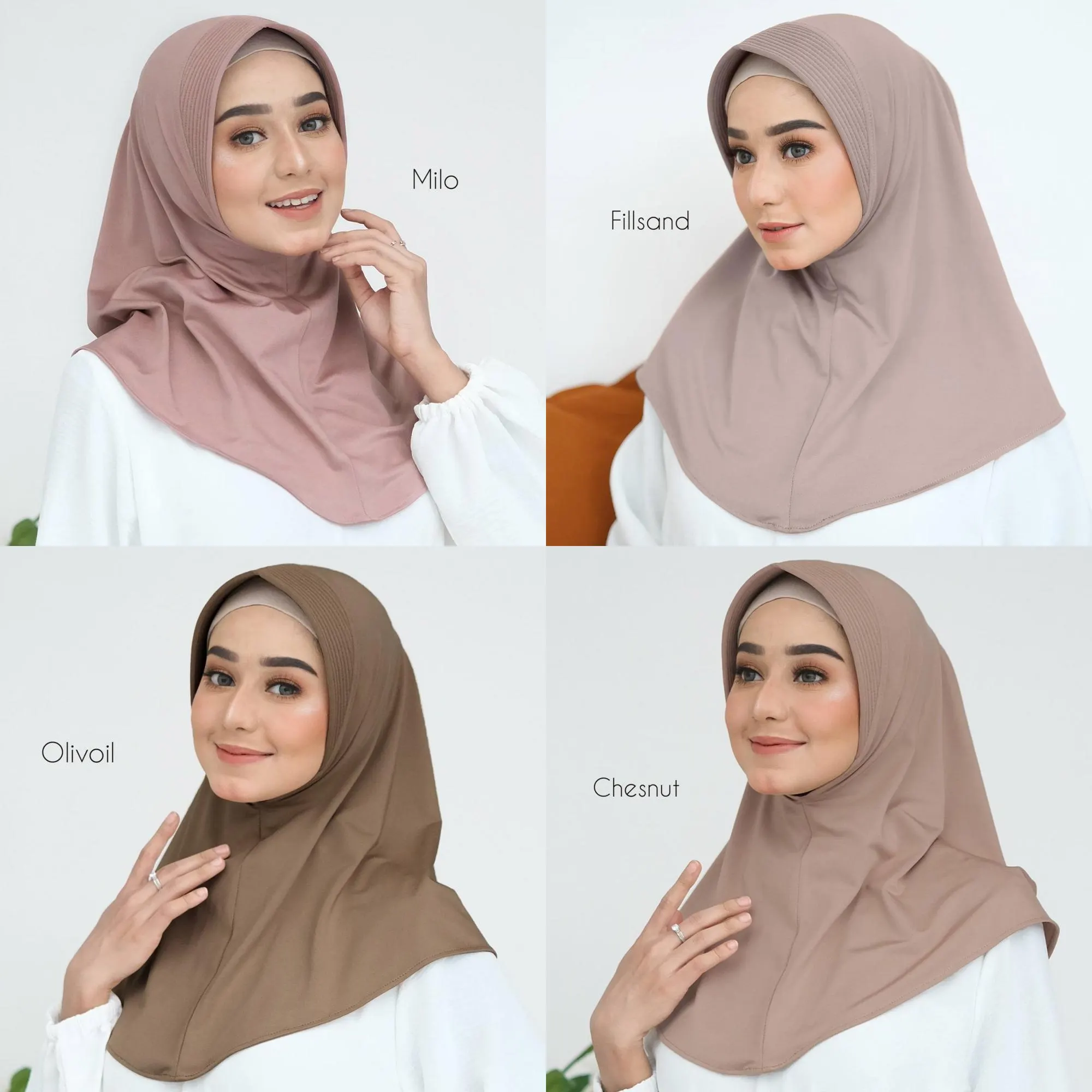 HANIA Instant Hijab: 26 colors Spandex Lycra Slip-On No-Pin One-Piece Hijab, Lightweight Active Hijab - image 3