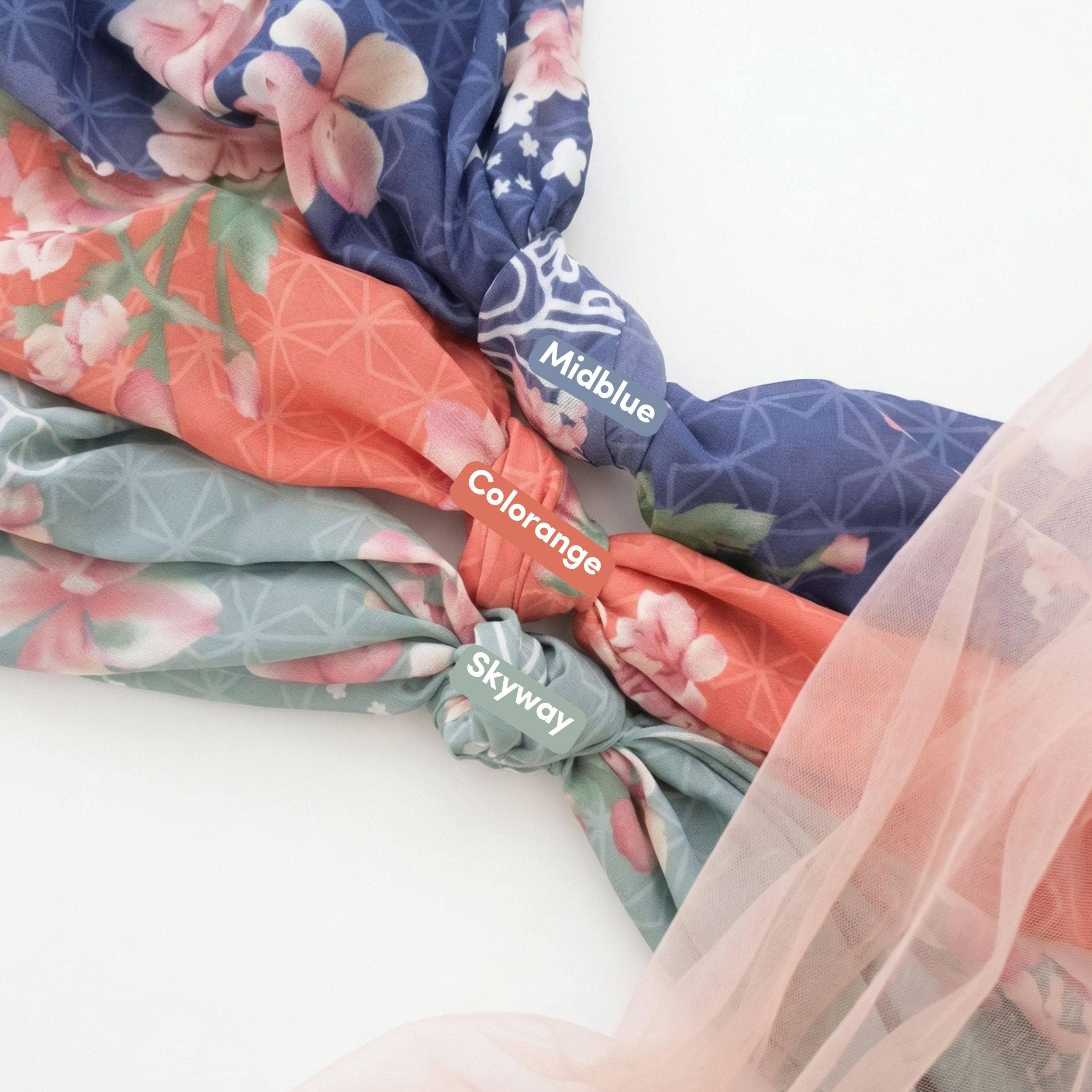 KAIFIYA Scarf, Limited Edition 3 Colors Premium Voile Square Hijab Scarf, Lightweight Shawl Scarves Wrap Floral Flower Muslim Gift for Women - image 4