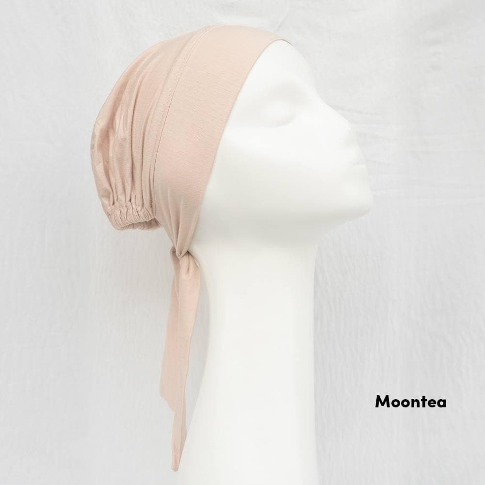 GHINA Tie Back Cap, 10 Colors Rayon Inner Hijab Underscarf, Hair Bonnet Cap, Head Cover, Hair Covering - image 2