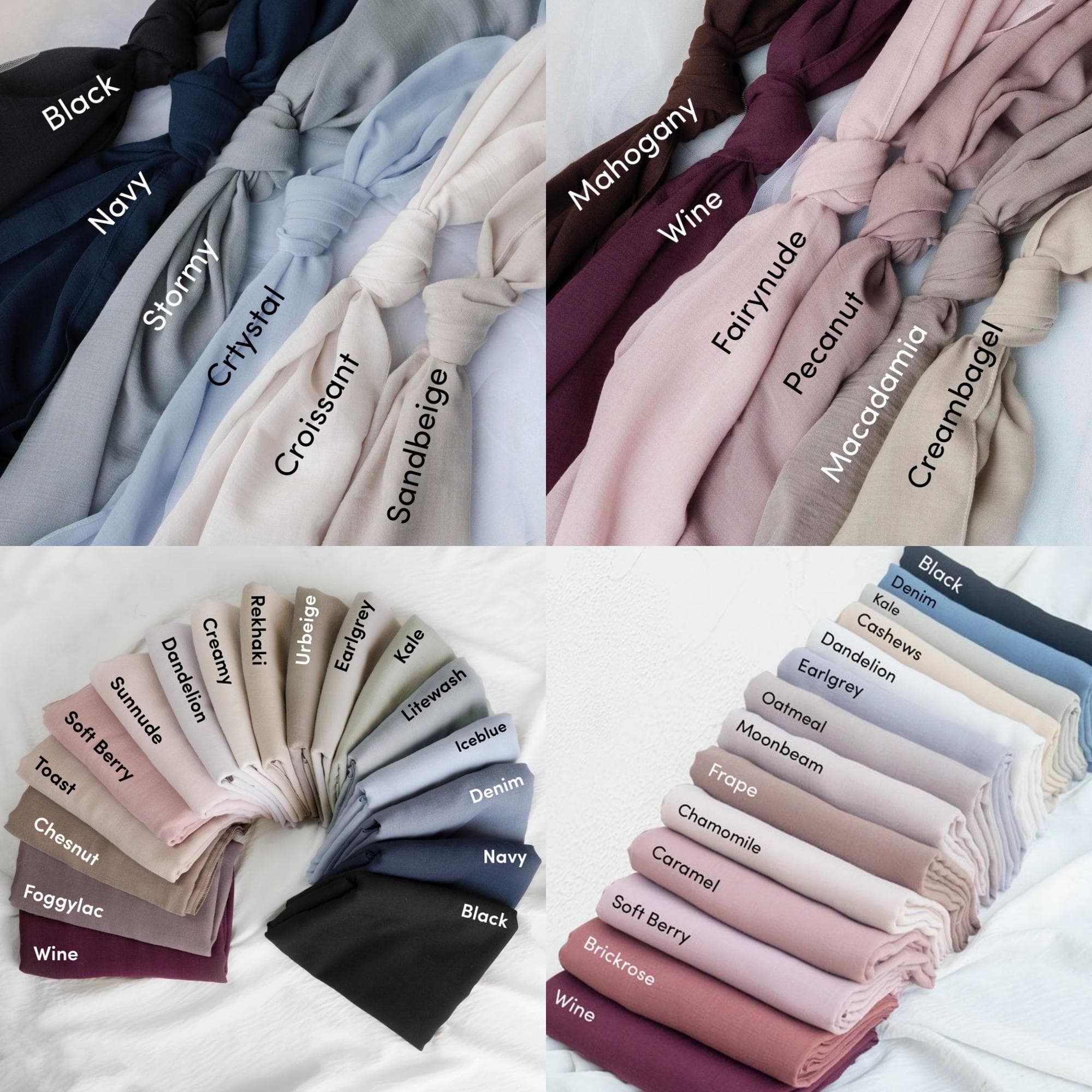 VIOLA Scarf, 33 colors Premium Voile Headscarf, Hijab Shayla, Lightweight Shawl Turban Women Head Wrap Soft Pink Cute Muslim Gifts for Women - image 3