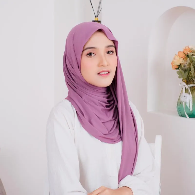 AURELLE Scarf, 30 colors Jersey Hijab Shayla Turban, Lilac Sage Green Lightweight Shawls Scarves Headscarf Head Wrap, Muslim Gifts for Women - image 3
