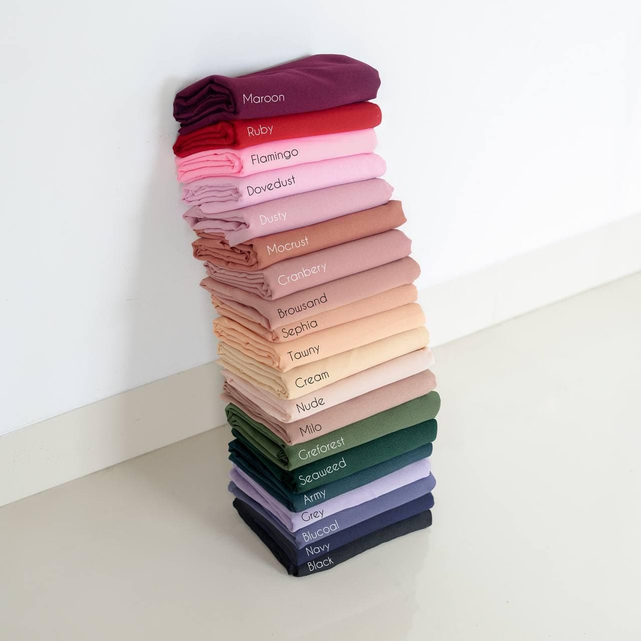 HANA Scarf, 22 Colors Extra Large Premium Diamond Crepe Square Hijab with Scalloped Edges, Lightweight Shawls Wraps, Muslim Gifts for Women - image 4