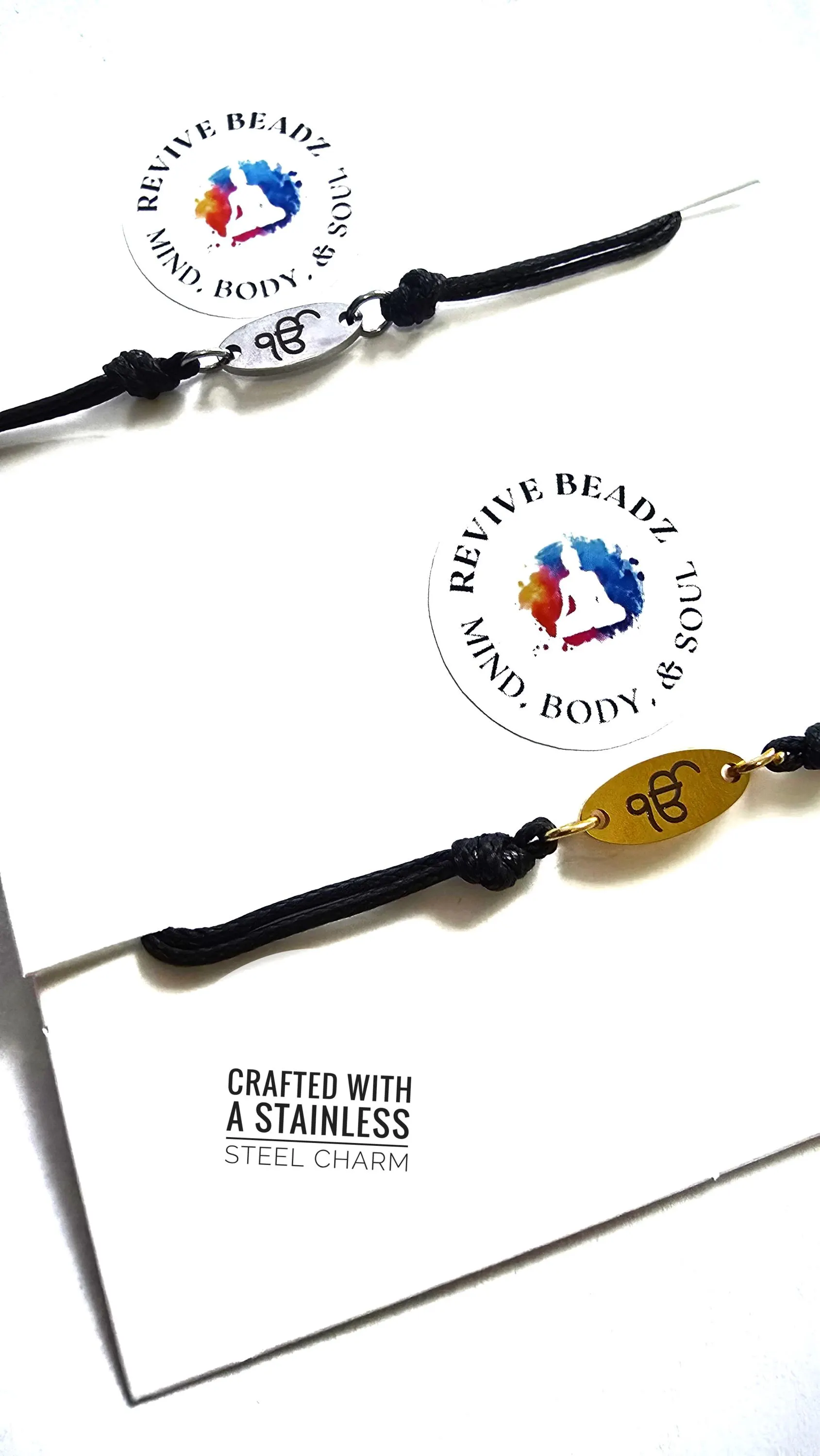 Ik Onkar Charm, Ik Onkar Rakhi, Ek Onkar Bracelet, Modern Rakhi Bracelet, Punjabi jewelry, Ik Onkar, Adjustable Faux Leather Bracelet - image 2