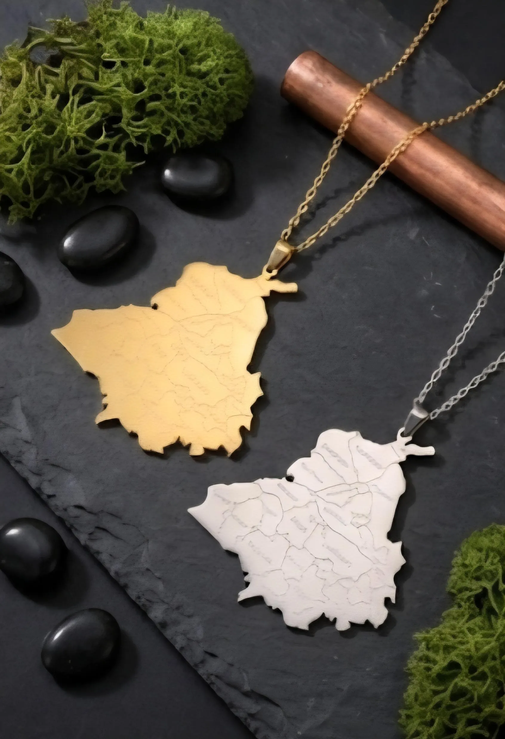 Sikh Faith Punjab Map Necklace / Silver / Gold / Panjab Necklace - image 5