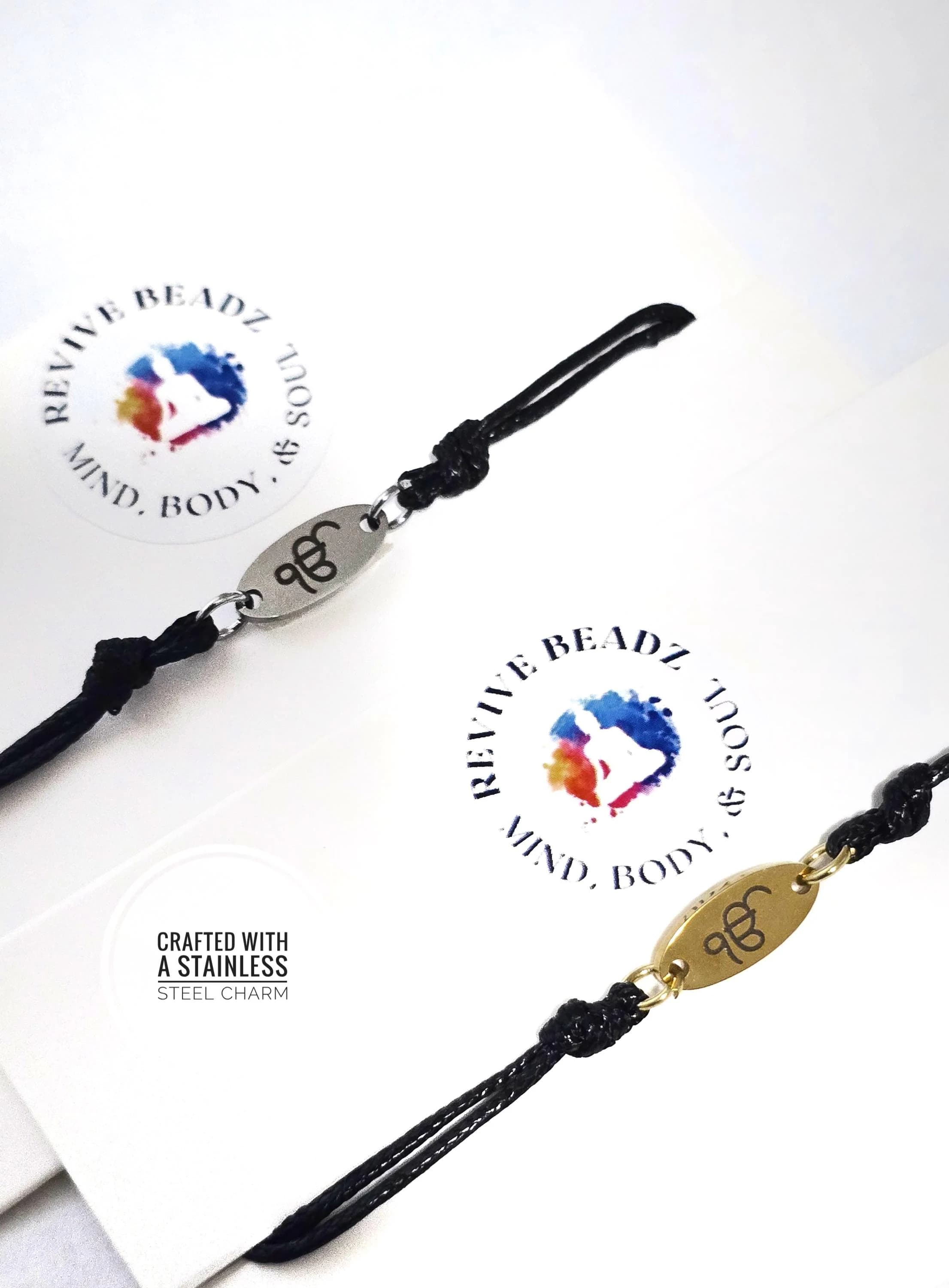 Ik Onkar Charm, Ik Onkar Rakhi, Ek Onkar Bracelet, Modern Rakhi Bracelet, Punjabi jewelry, Ik Onkar, Adjustable Faux Leather Bracelet - image 3