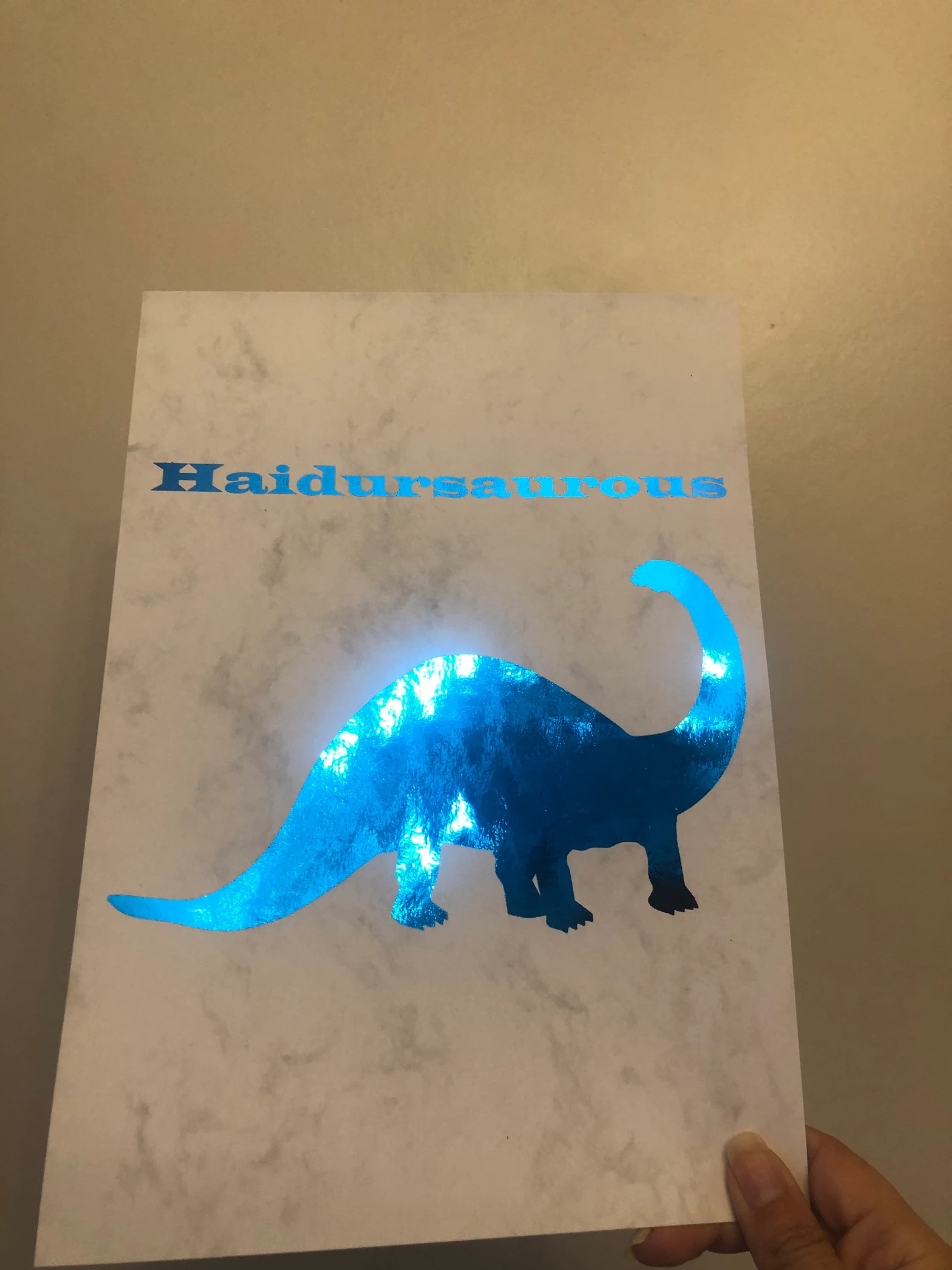 Personalized Brachiosaurus Foil Print, Dinosaur Nursery Decor - image 3