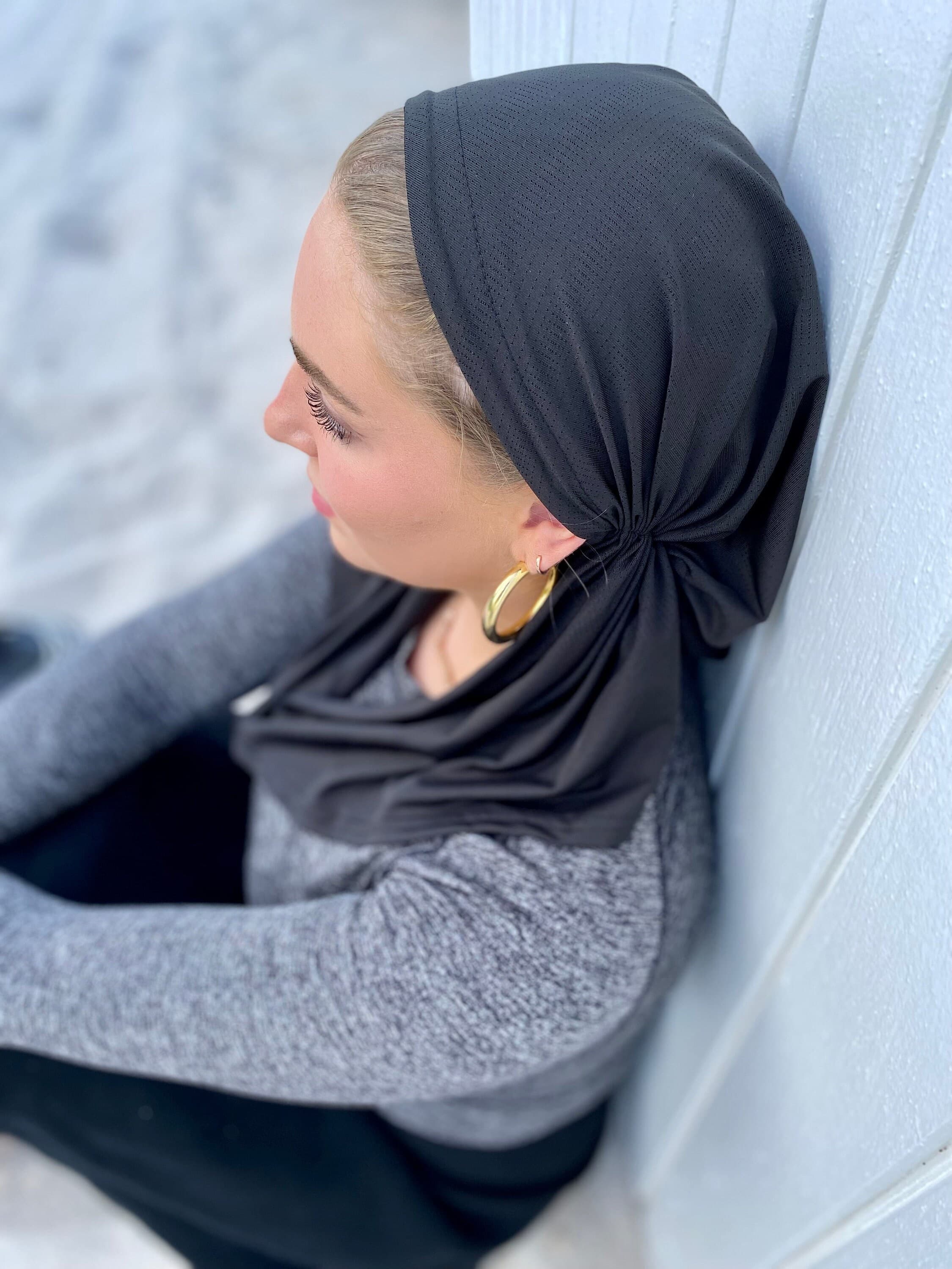 SB Dri Fit Pretied Scarf Black (with Velvet Grip) - image 3