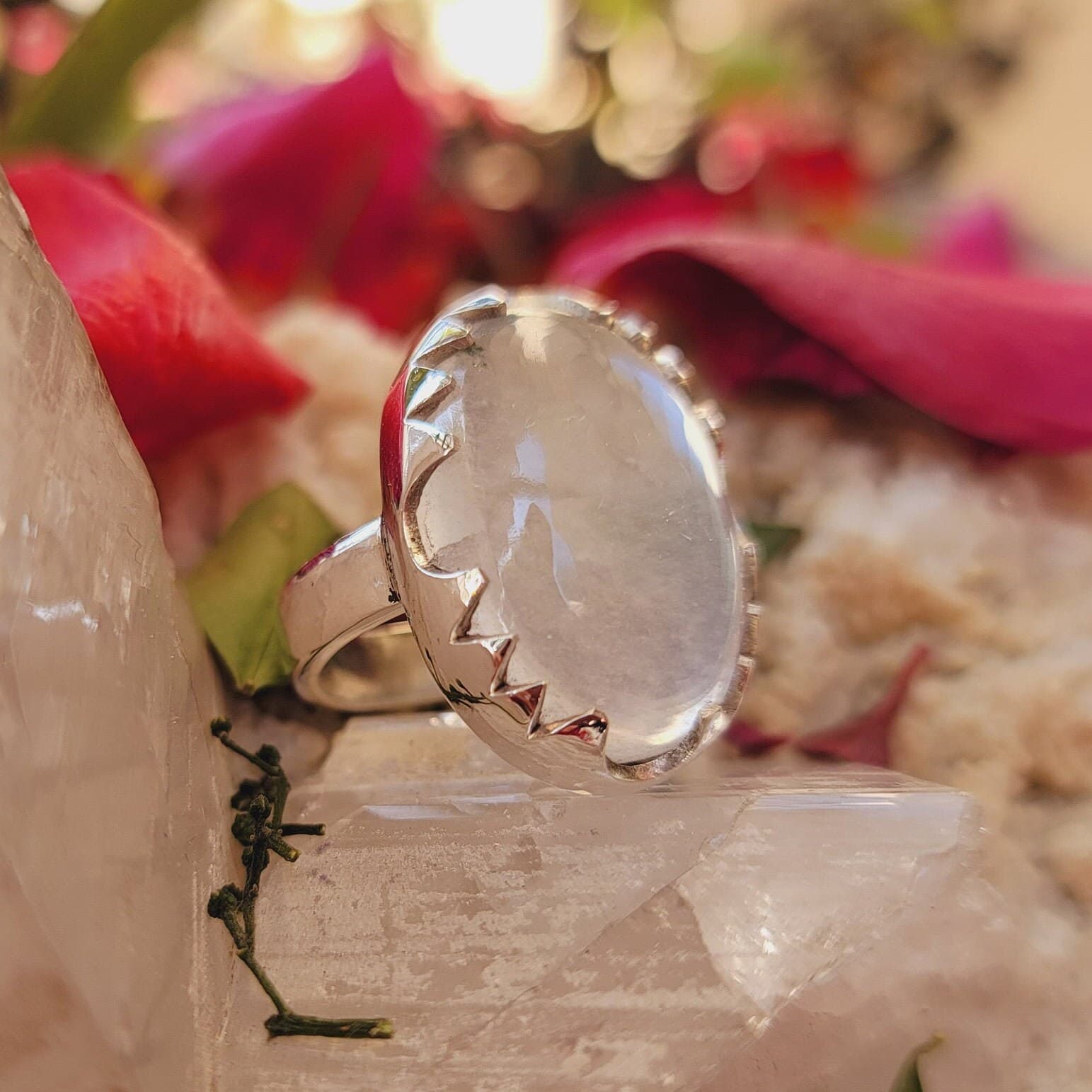 Dur e Najaf Ring, Natural Dur e Najaf Stone, 925 Sterling Silver Handmade Ring Lucky, Moonstone Ring Silver - image 3
