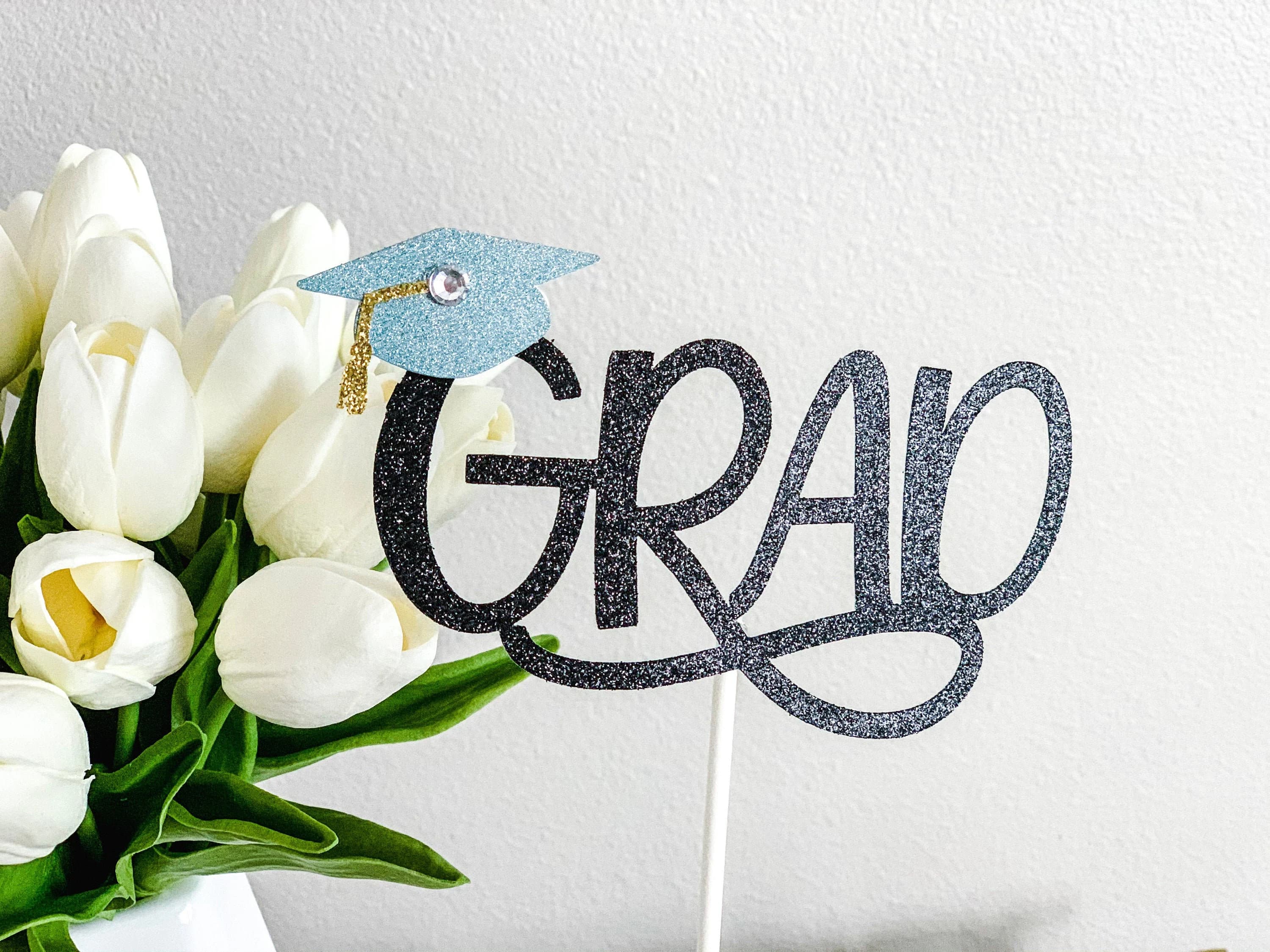 Graduation Cake Topper | Grad 2021 Cake Topper | Grad Topper | Congrats Grad | Graduation