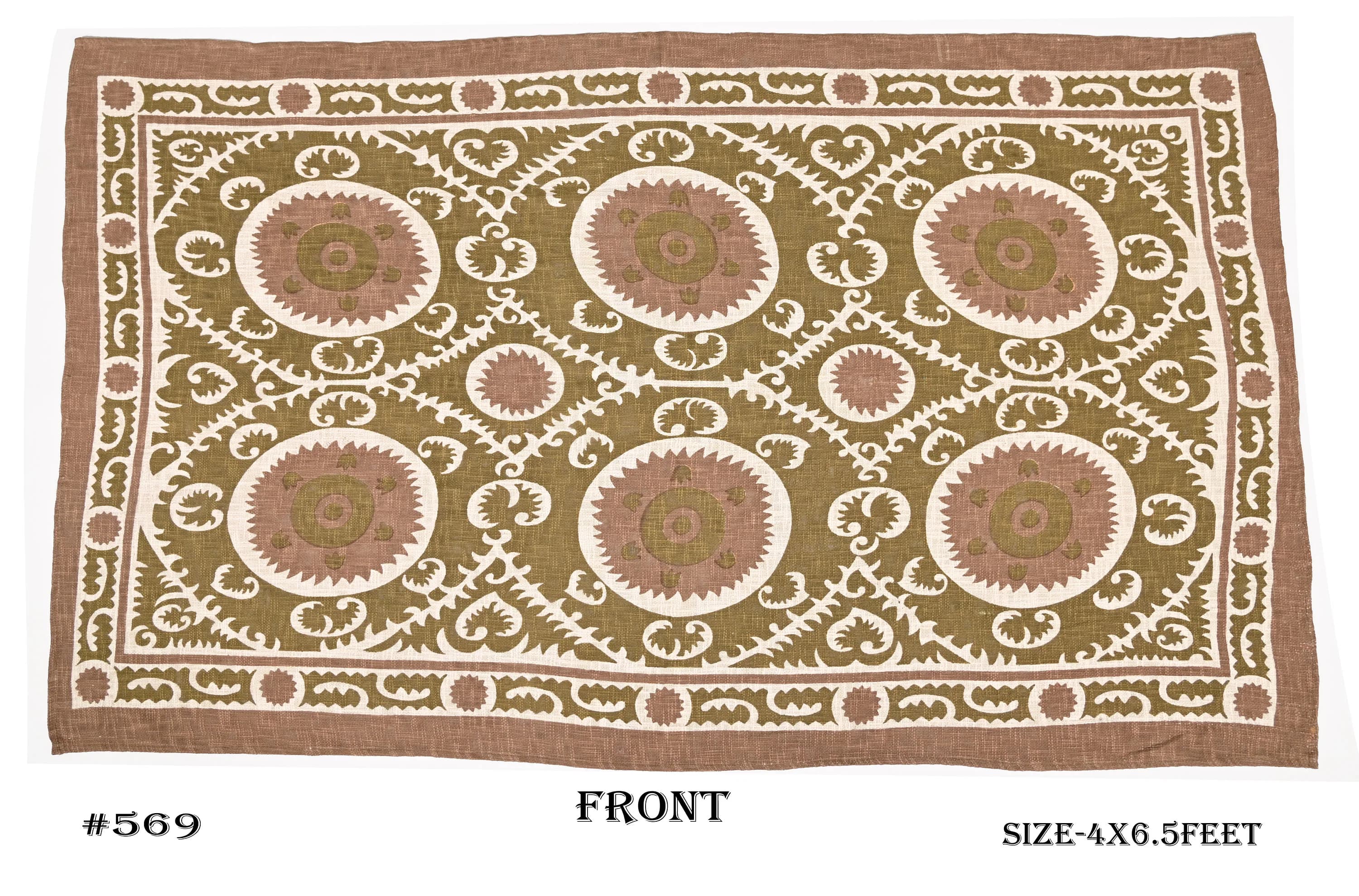 Cotton Suzani Fall Blanket Throw, Cotton Handloom Throw Gift, One of A kind Thanksgiving Day Gift Blanket Table runner screen printed throw - image 3