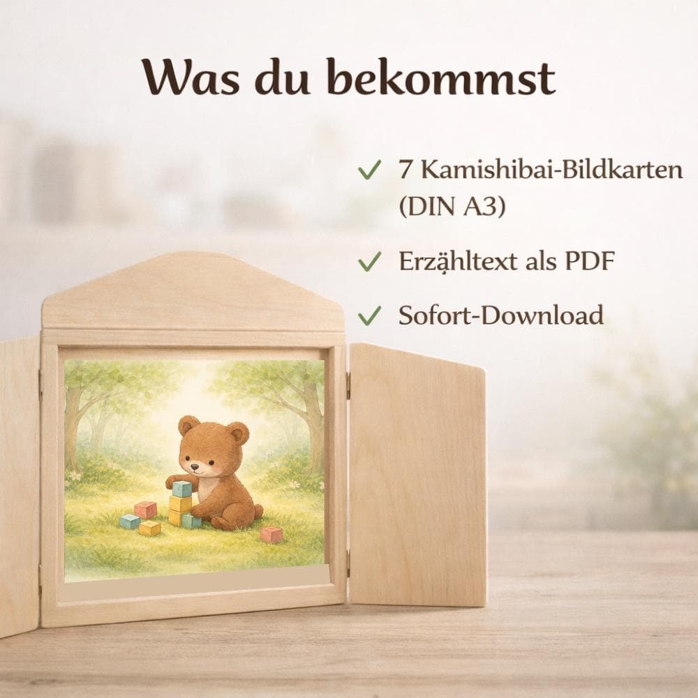 Kamishibai Geschichte Gefühle verstehen Kindergarten, Wut kontrollieren Kita, U3 Geschichte - image 5