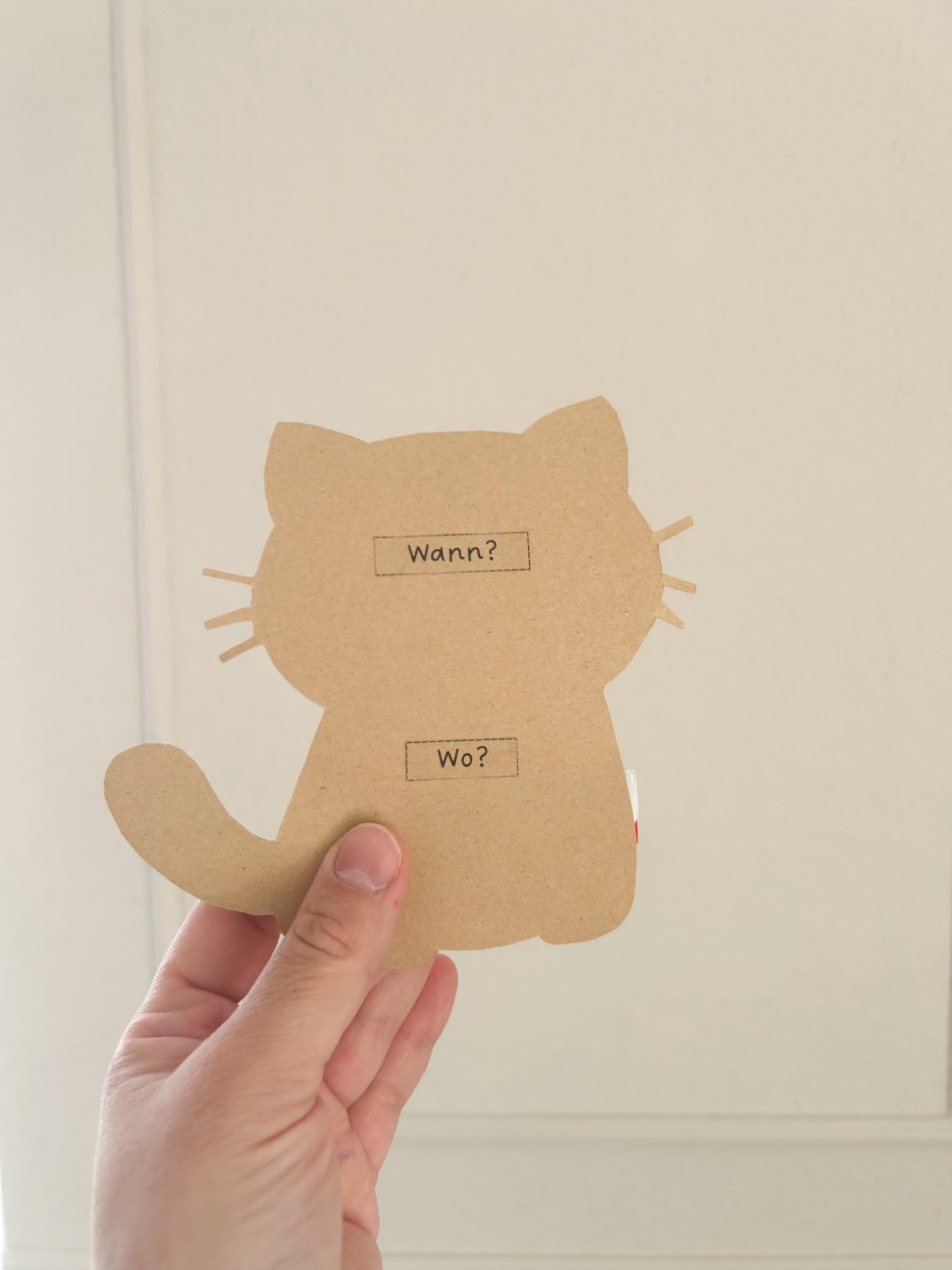 Katze Bastelvorlage für Kindergeburtstag, Einladungskarte für Kindergeburtstag, PDF Druckvorlage Kinder, Einladungskarte Kindergeburtstag - image 3