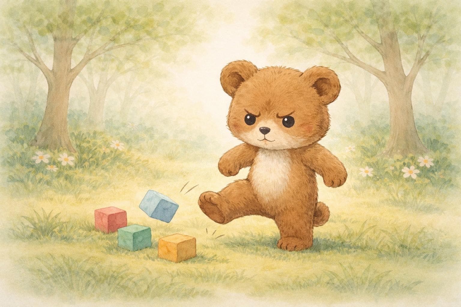 Kamishibai Geschichte Gefühle verstehen Kindergarten, Wut kontrollieren Kita, U3 Geschichte - image 2