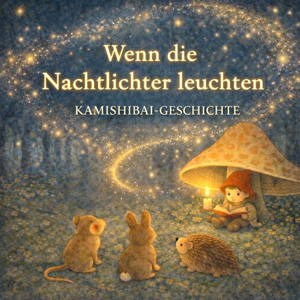 Kamishibai Geschichte Märchenhafte Geschichte Wald, Montessori, Für Kindergarten, Erzählungen für Kinder, Sofort Download