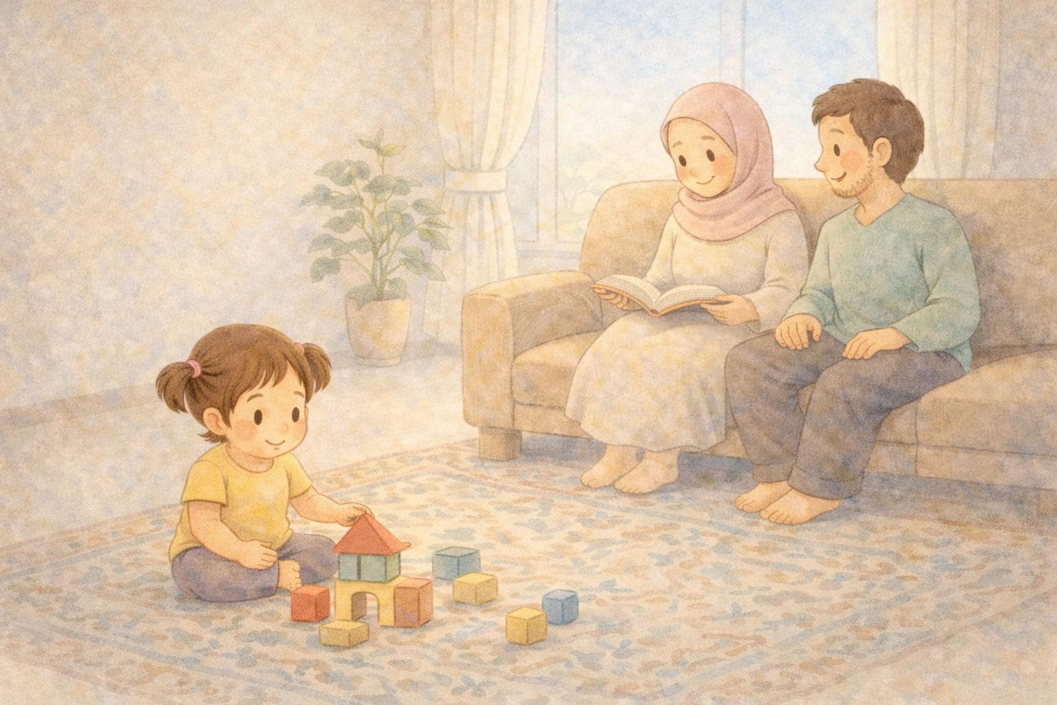 Ramadan Kamishibai für Kinder, Ramadan kindgerecht erklärt, Bildergeschichte Ramadan - image 3