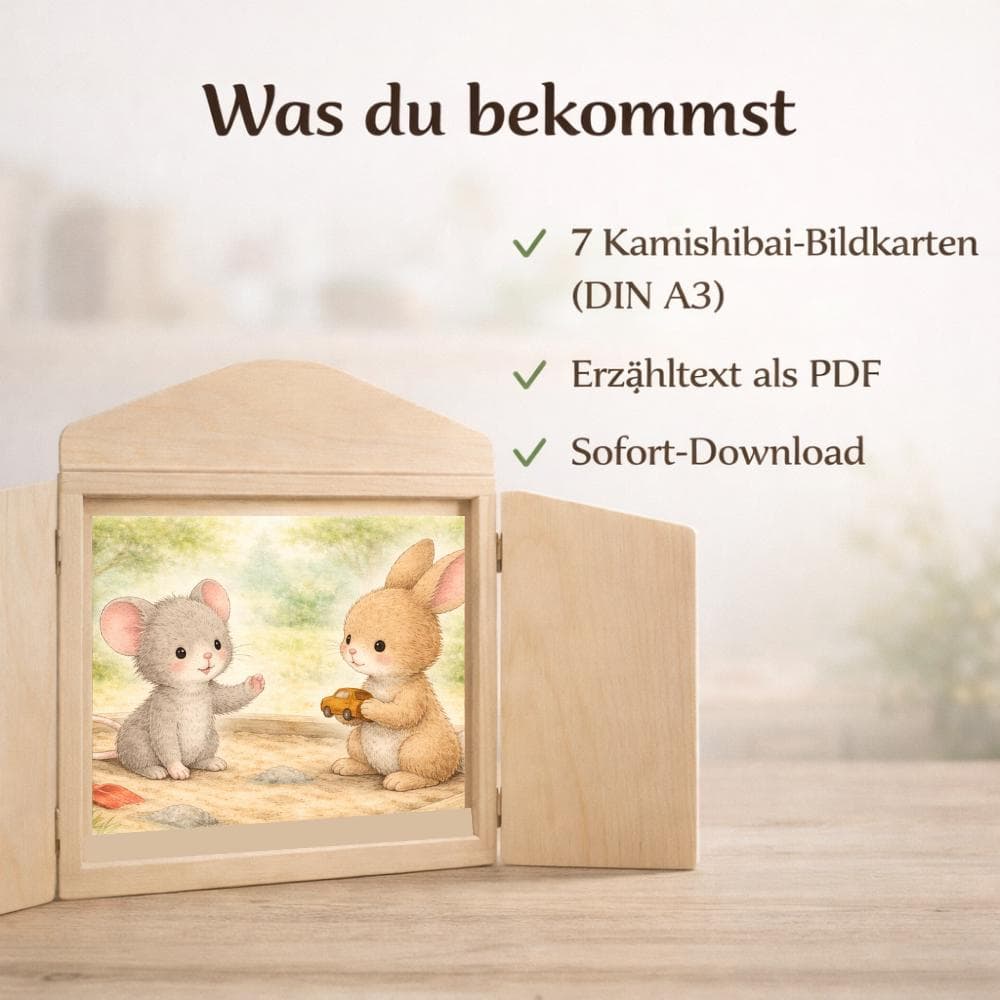 Kamishibai Geschichte über Grenzen setzen, Gefühle verstehen, Kindergarten Vorschule, U3 Geschichte Kita - image 5
