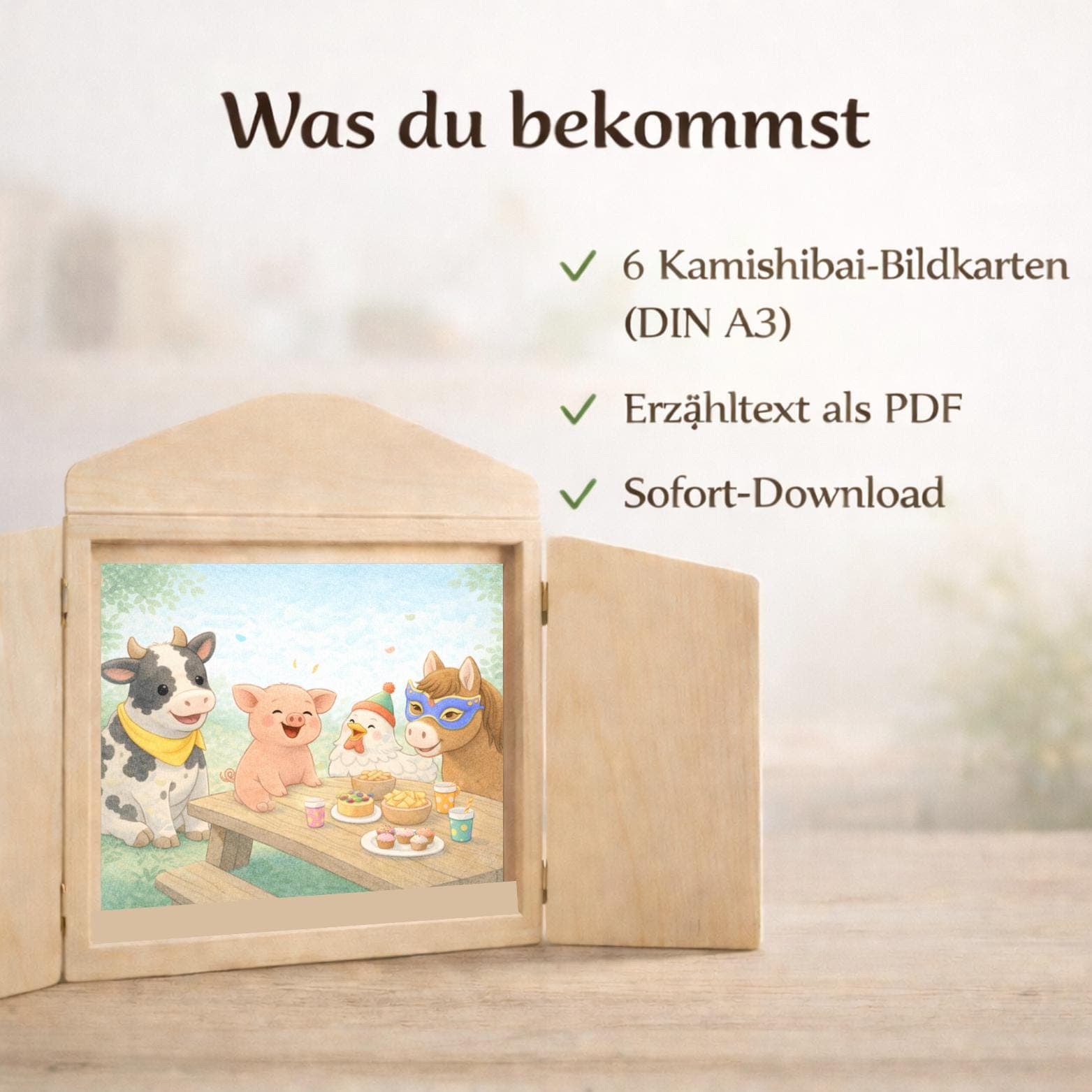 Kamishibai Geschichte Fasching, Morgenkreis Ideen, Erzähltheater Kindergarten, Gefühle und Selbstakzeptanz, Sofort Download - image 3