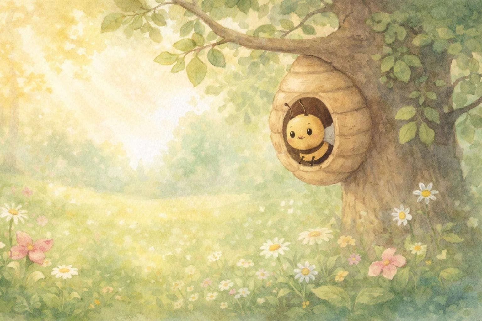 Kamishibai Frühling Kindergarten - Die kleine Biene Bella findet die ersten Blüten, Bildkarten Geschichte Kita Natur Frühblüher - image 5