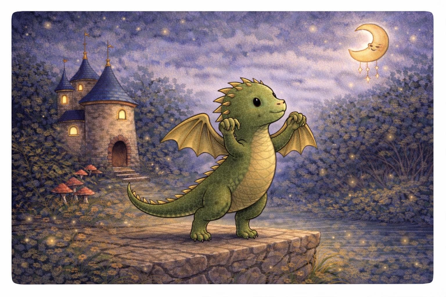 Kamishibai Geschichte über Mut und Angst, Für Kita und Grundschule, Drachen Geschichte, Sofort Download - image 5