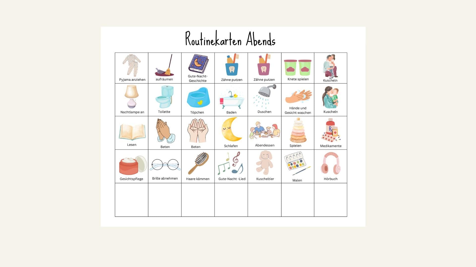 Dino Morgenroutine & Abendroutine für Kinder, Tagesplan für Kinder, Routinekarten Kinder, Routineplan zum ausdrucken, Haushaltsplan Kinder - image 4
