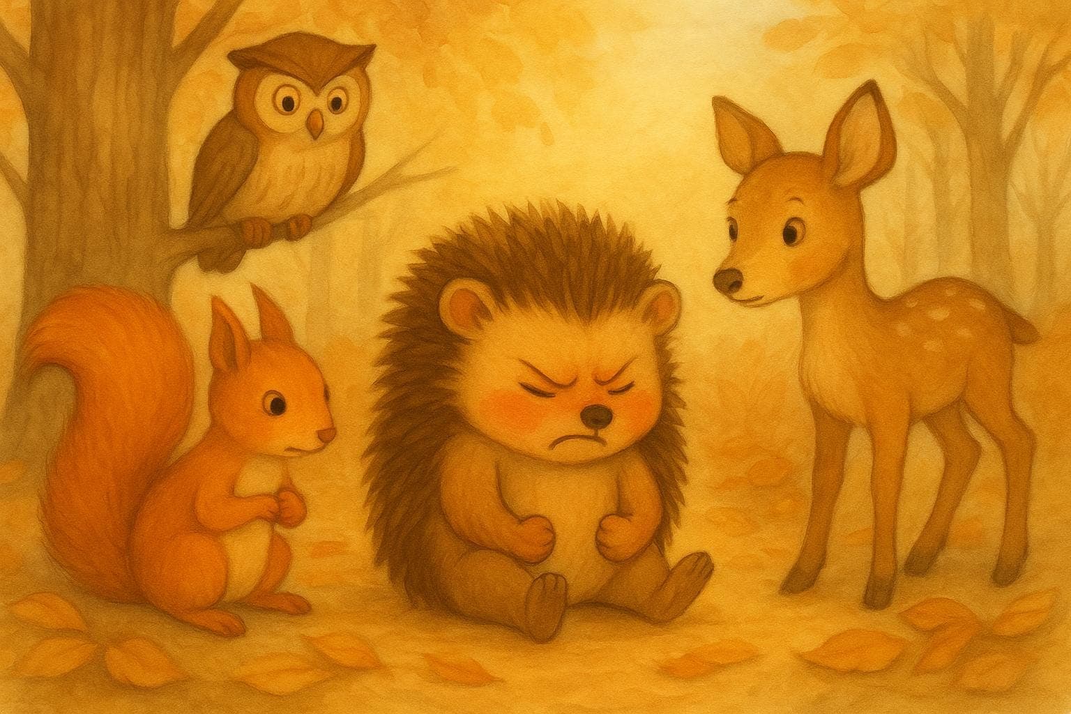 Kamishibai Geschichte Gefühle Igel, Für Kita und Grundschule, Zuhause, Sofort Download - image 4