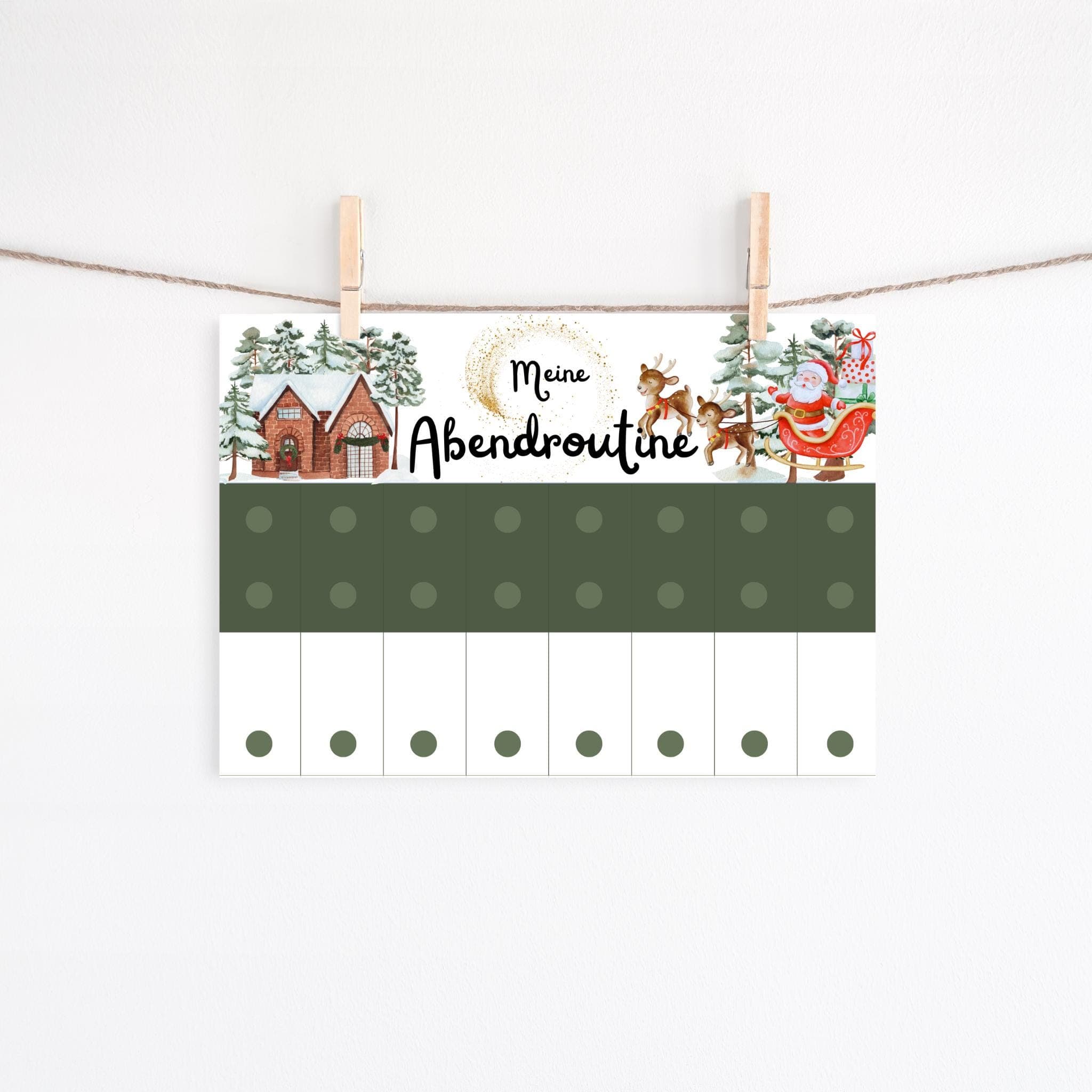 Routineplaner Weihnachten 2025, Routinekarten Weihnachten, Adventskalender Idee - image 3