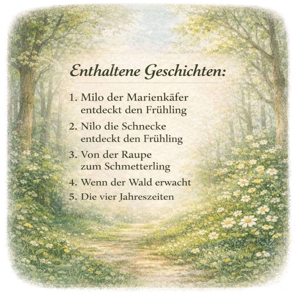 Kamishibai Frühling Bundle für Kita & Kindergarten - 5 Frühlingsgeschichten als Bildkarten und Erzähltexte PDF - image 3
