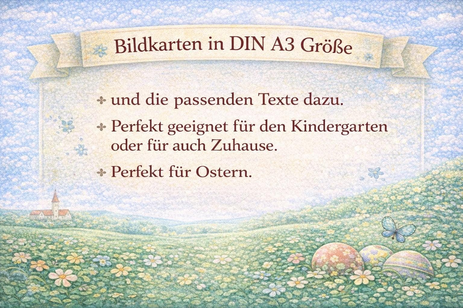 Kamishibai Ostergeschichte für Kindergarten, Ostern, Morgenkreis Kita, Geschichte über Freundschaft, Sofort Download - image 3