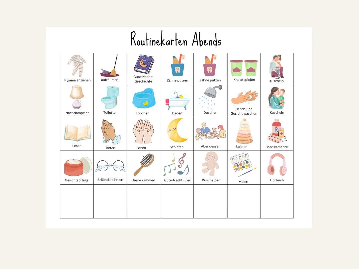 Routineplaner Kinder Bauernhof, Morgen- & Abendroutine mit Routinekarten | Tagesplan, Aufgabenplan zum Ausdrucken - image 4