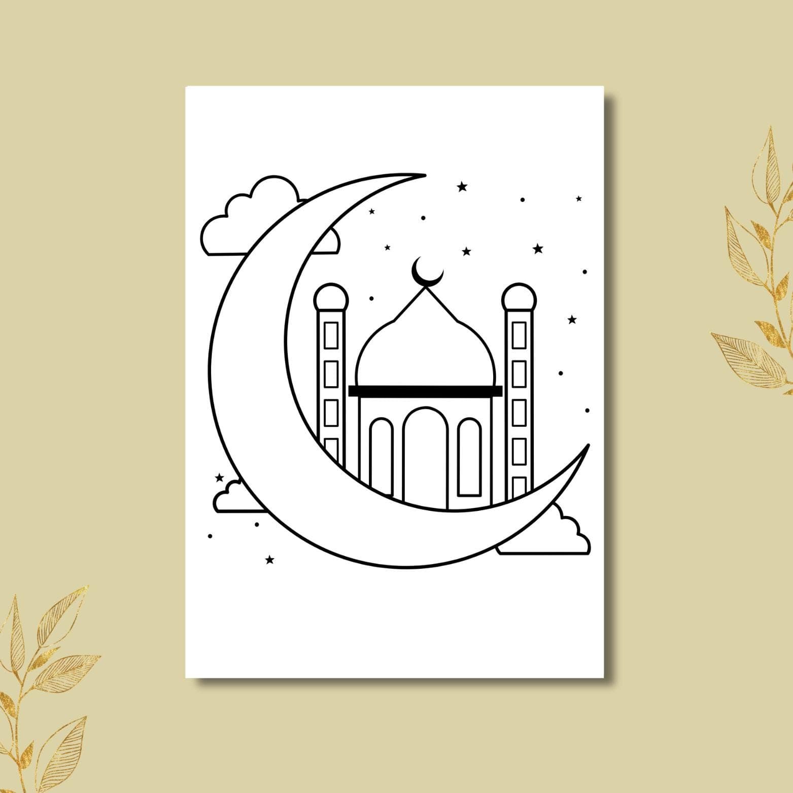Ramadan Malbuch für Kinder, Ramadan Bastel- und Malvorlagen für Kinder, Islamische Ausmalbilder zum ausdrucken, Ramadan Kareem - image 3