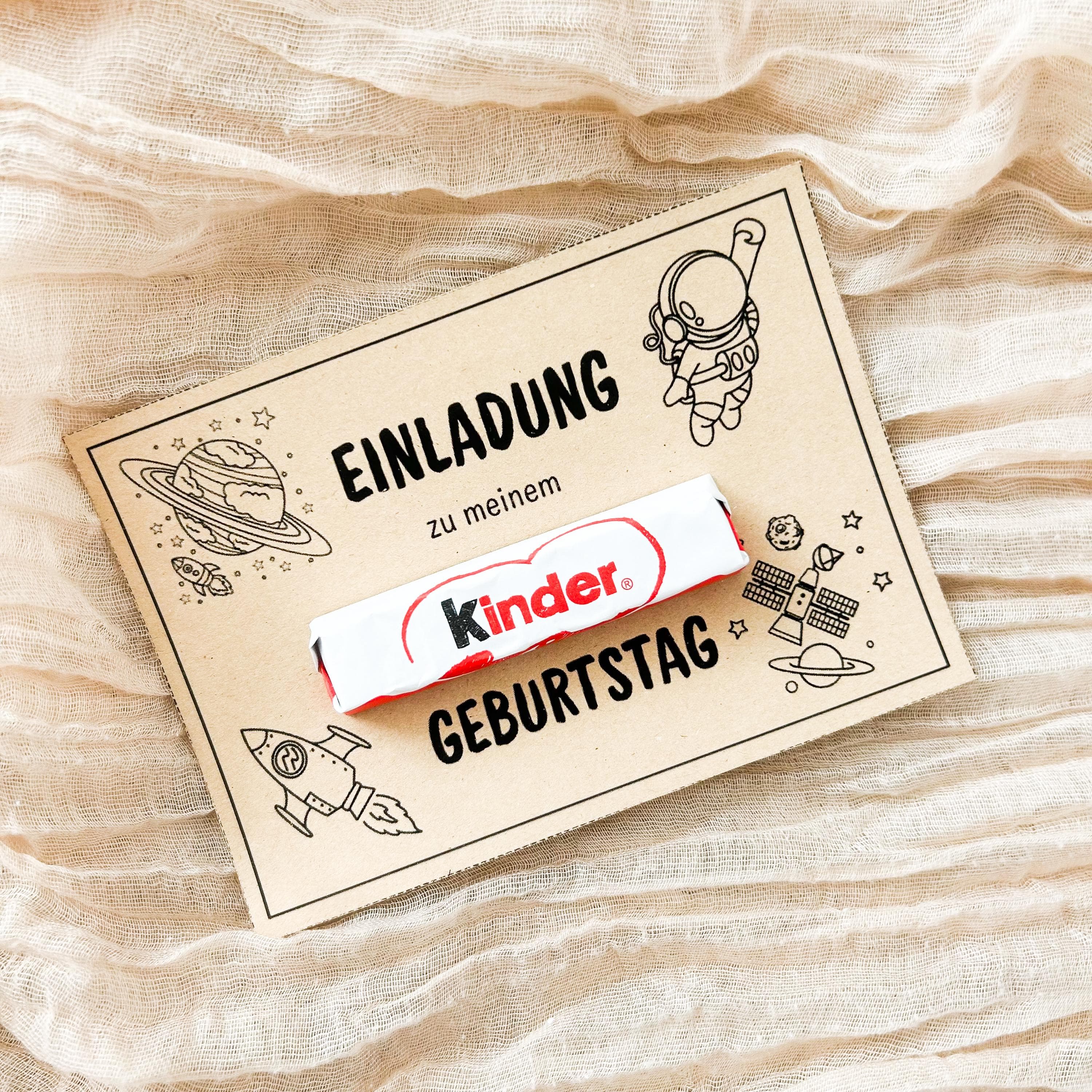 Astronaut Einladung & Mitgebsel Kindergeburtstag, Druckvorlage und Bastelvorlage Karten zum Ausdrucken - image 3