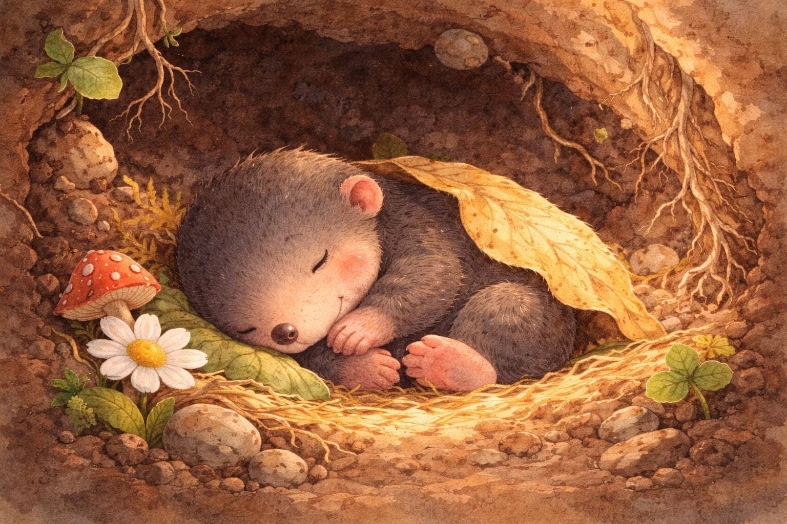 Kamishibai Geschichte Frühling - Theo der Maulwurf entdeckt den Frühlingsgarten, U3 Geschichte Kita & Kindergarten - image 3