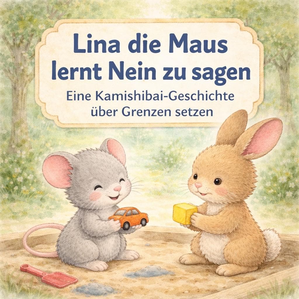 Kamishibai Geschichte über Grenzen setzen, Gefühle verstehen, Kindergarten Vorschule, U3 Geschichte Kita