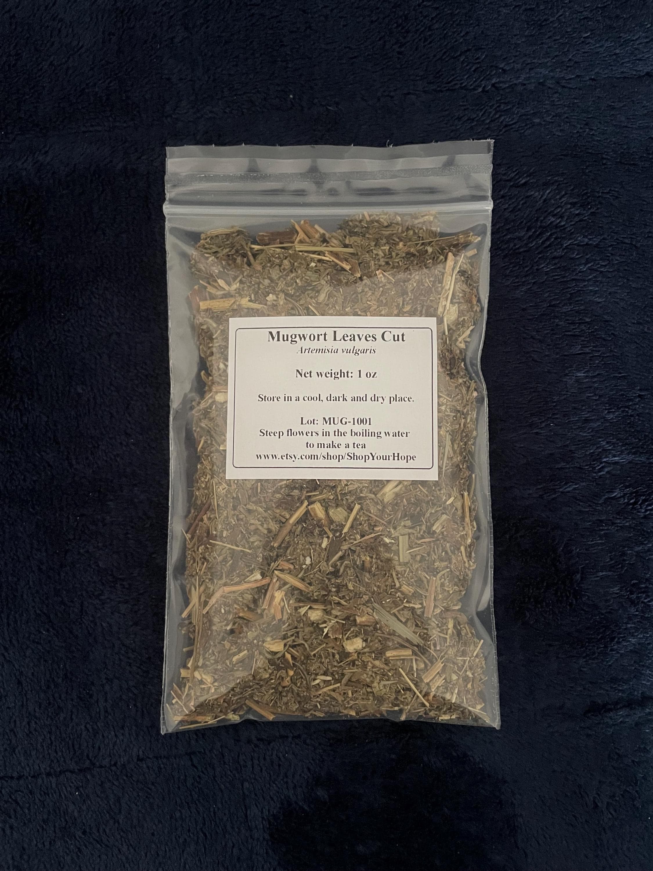 Mugwort, Wild Crafted, Cleaned, Dried and Sifted, Herb Cut, Artemisia vulgaris, Mugwort Tea