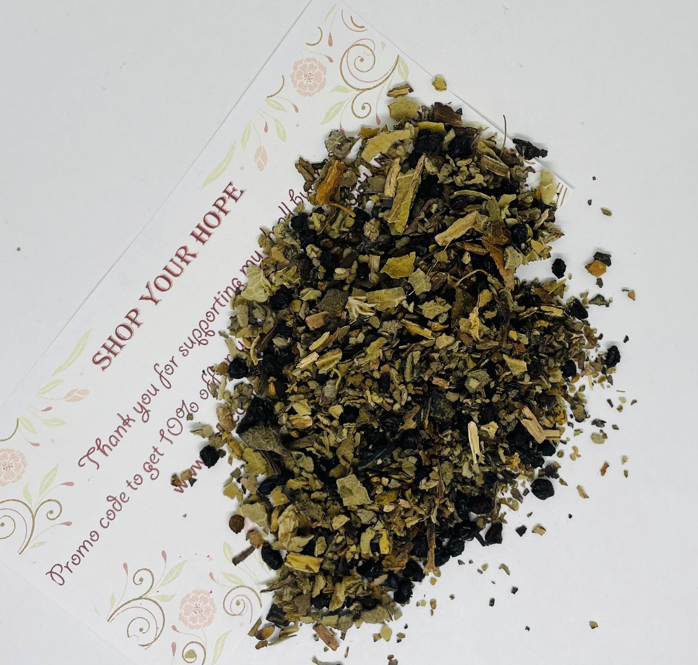 Organic Mullein Leaves and Elderberry Fruits, Herbal Tea, Drink Hot! Perfect in the Winter, Loose Leaf Tea - image 4