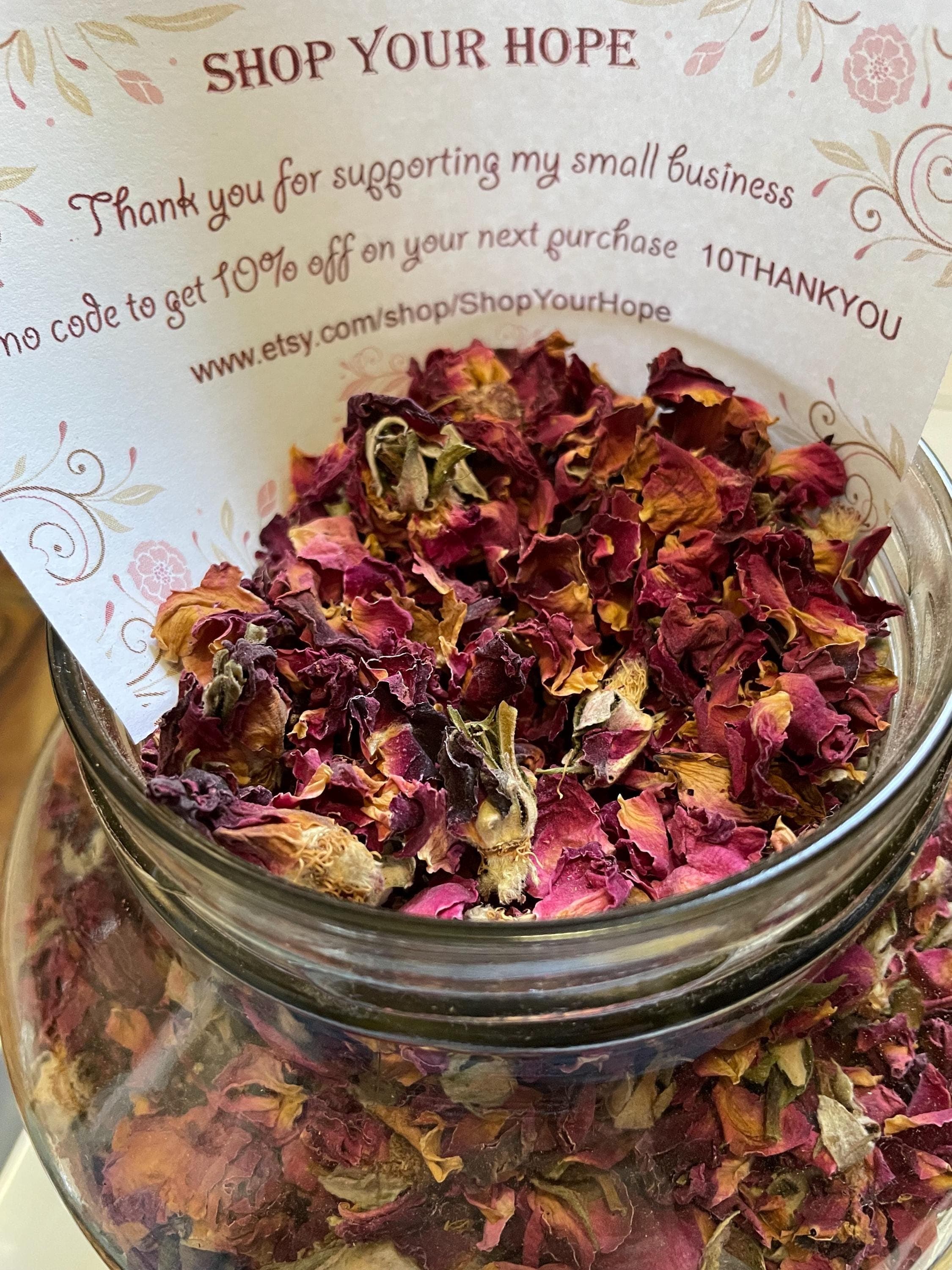 Dried Rose Buds and Petals, Fragrance, Herbal Tea, Food Grade, Free Shipping - image 3