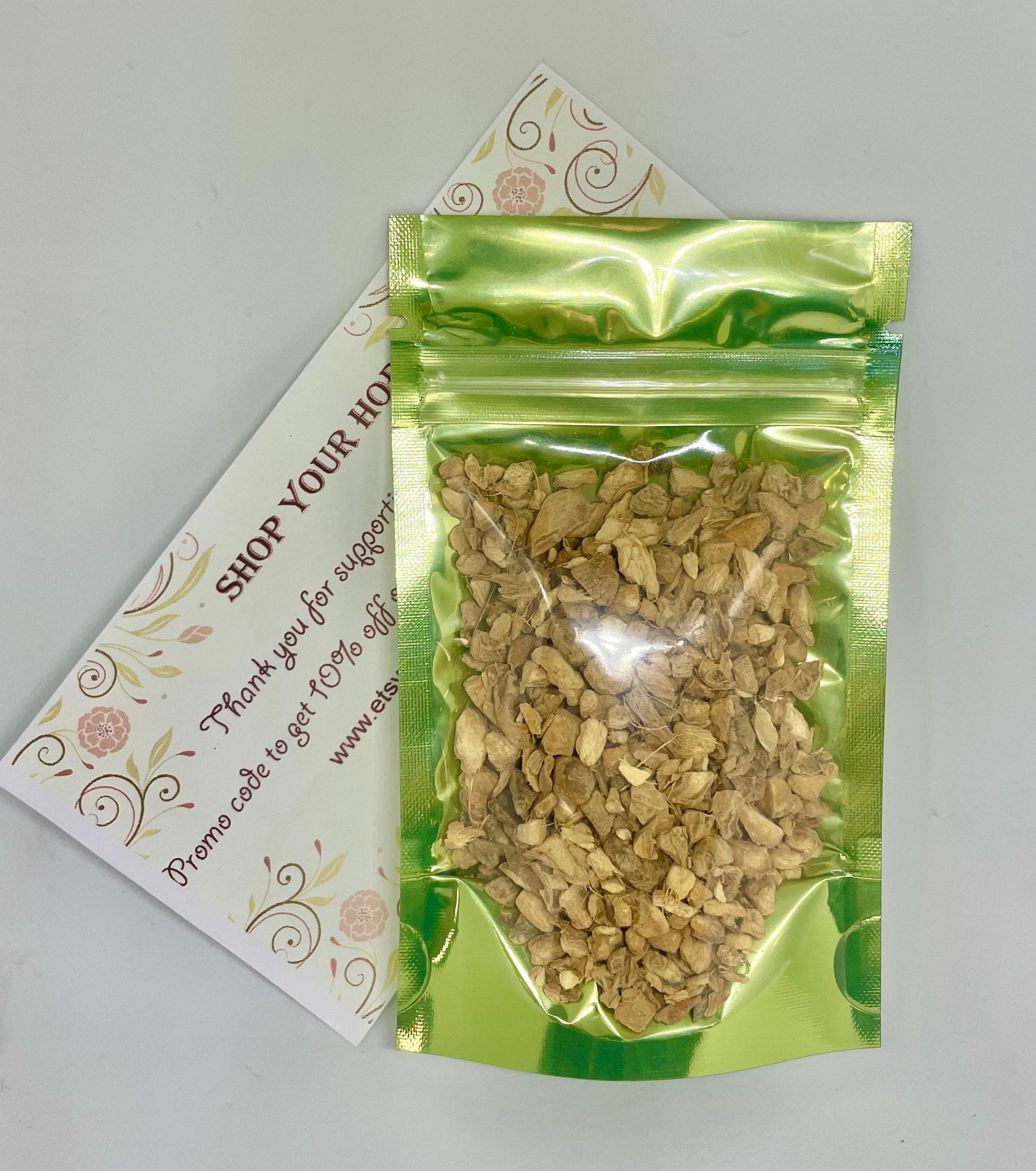 Ginger Root Cut and Sifted, Zingiber officinale, Perfect for tea blends, Tinctures and culinary, Herbal tea, Fragrant and Delicious! - image 4