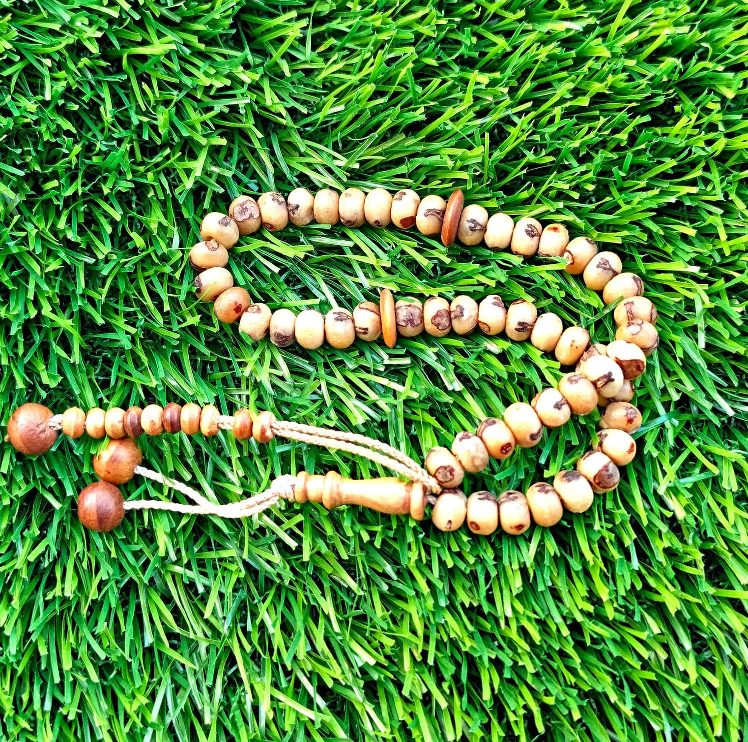 Original Date Seed Islamic Tasbih – 99–100 Natural Beads Handmade Misbaha Rosary for Dhikr & Prayer - image 5