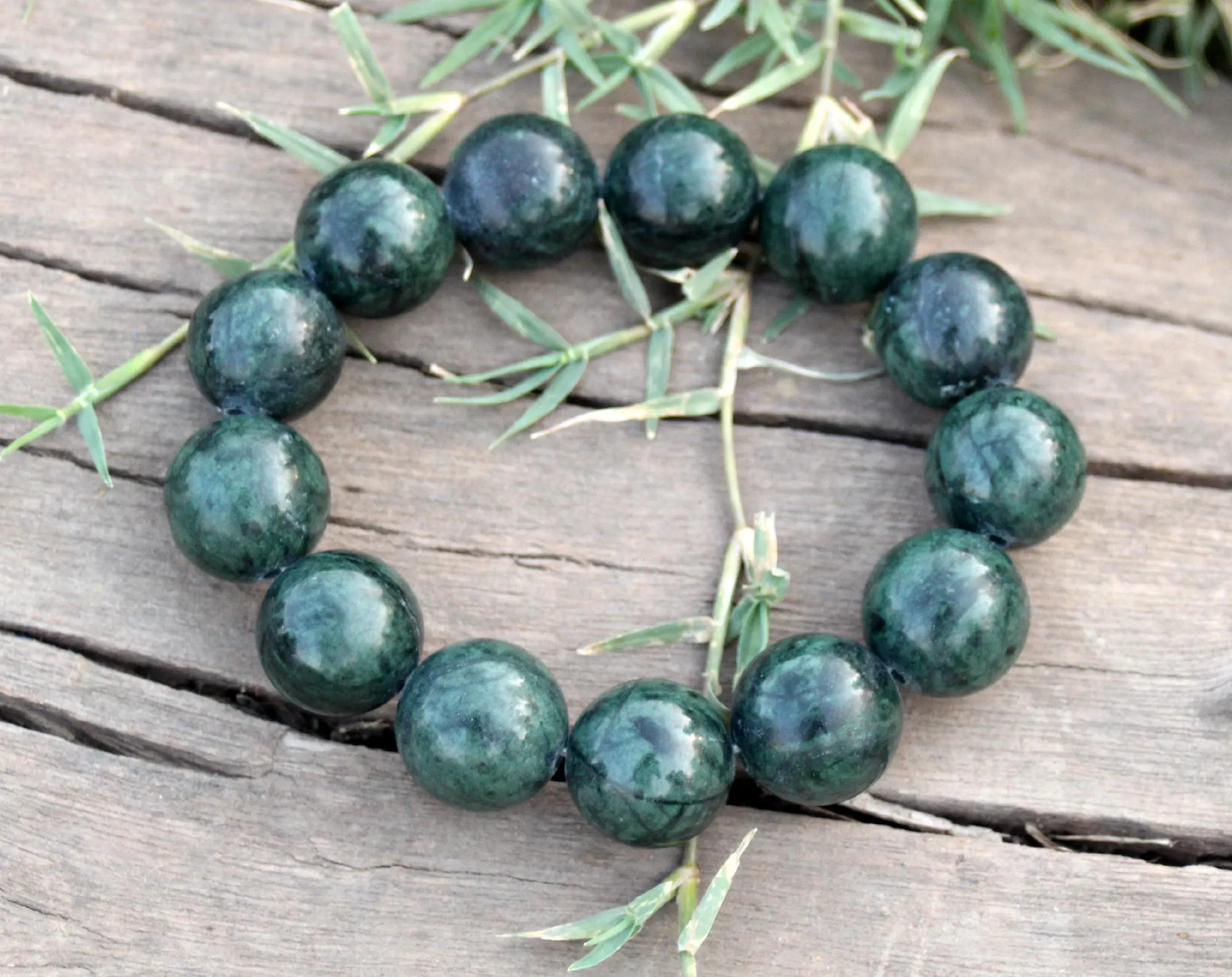 Nephrite Jade Bracelet – AAA Natural Green Gemstone Handmade Stretch Crystal Jewelry Gift for Mom, Friends & Loved Ones - image 3