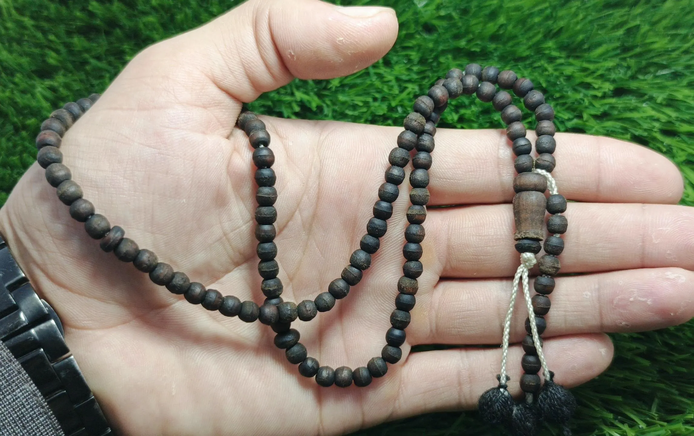 33 Dark Brown Buy 1 Get 1 Free Wood Islamic Tasbih – Elegant Misbaha for Muslim Meditation, Tasbeeh, Eid & Ramadan Spiritual Gifts 5x5mm - image 2