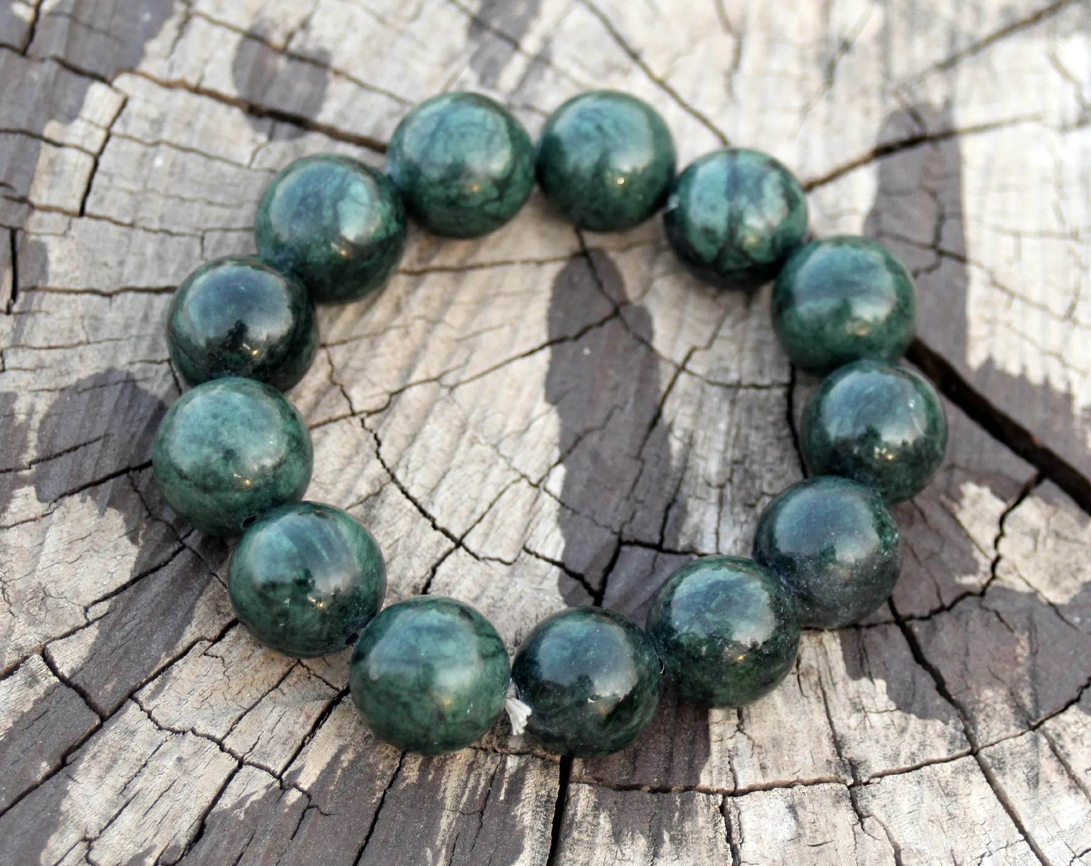 Nephrite Jade Bracelet – AAA Natural Green Gemstone Handmade Stretch Crystal Jewelry Gift for Mom, Friends & Loved Ones - image 4