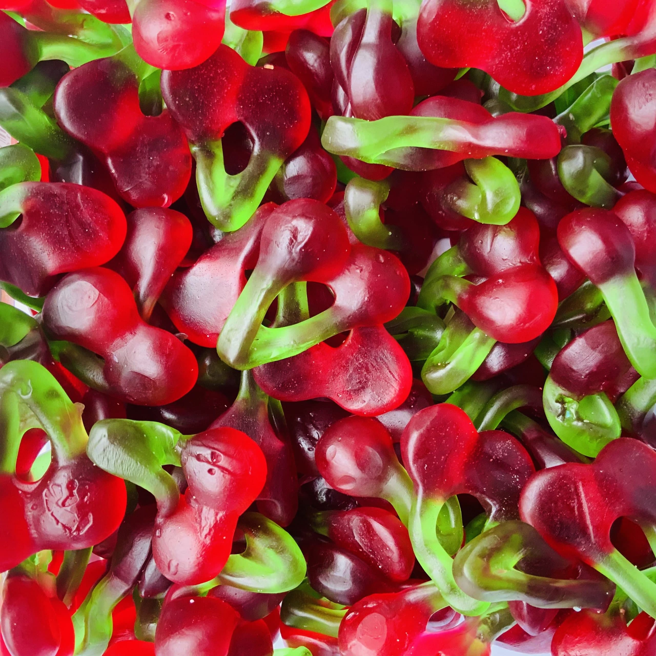 Twin Cherries | Pick and Mix | Halal Sweets | Sweetzone Bebeto Sweeto Kingsway Haribo Bubs Millions | 100g 250g 500g 1kg 1.5kg